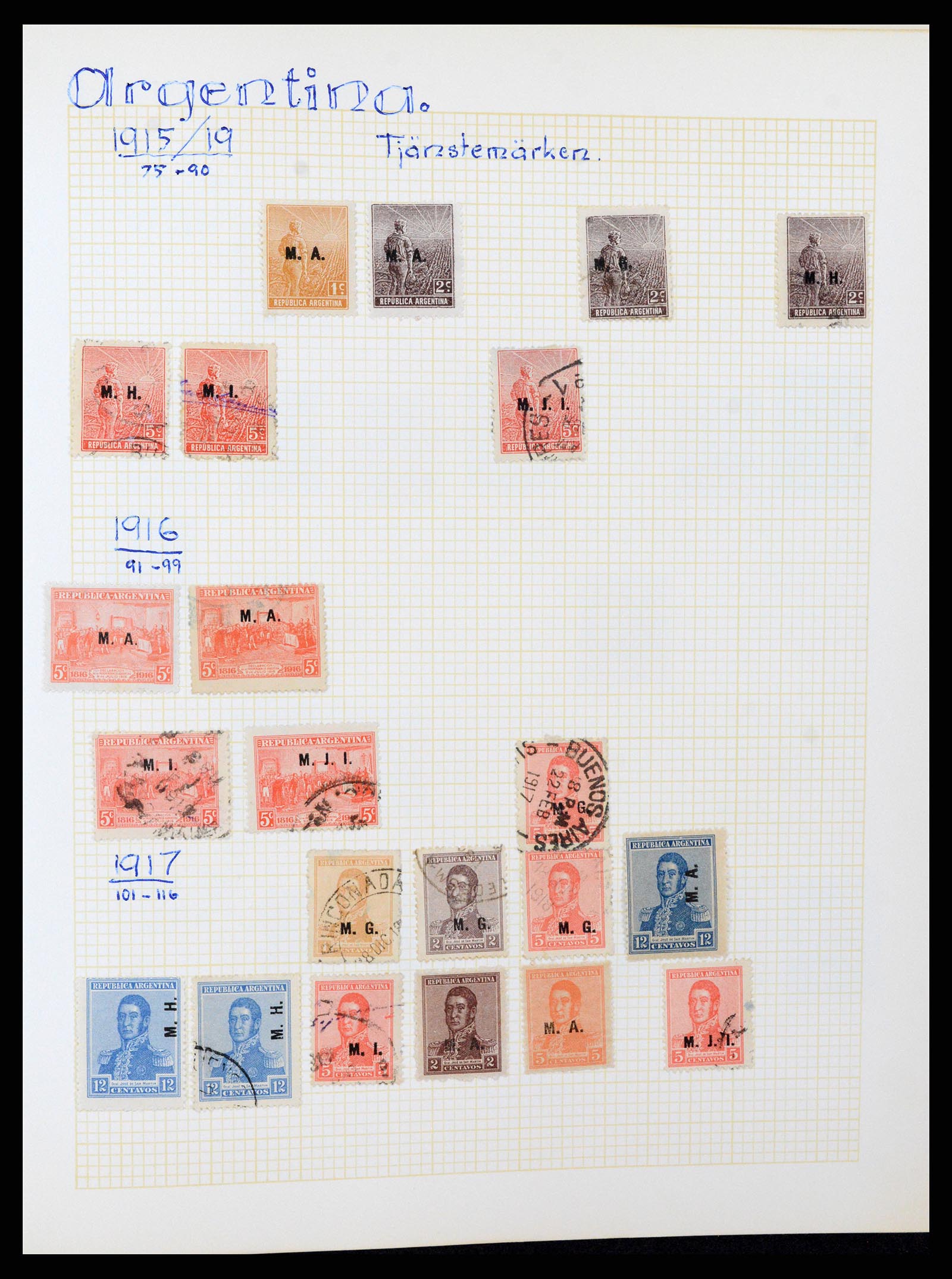 37408 032 - Postzegelverzameling 37408 Latijns Amerika 1846-1940.
