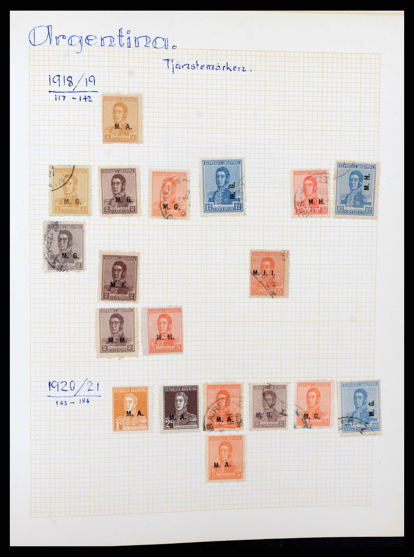 37408 033 - Postzegelverzameling 37408 Latijns Amerika 1846-1940.