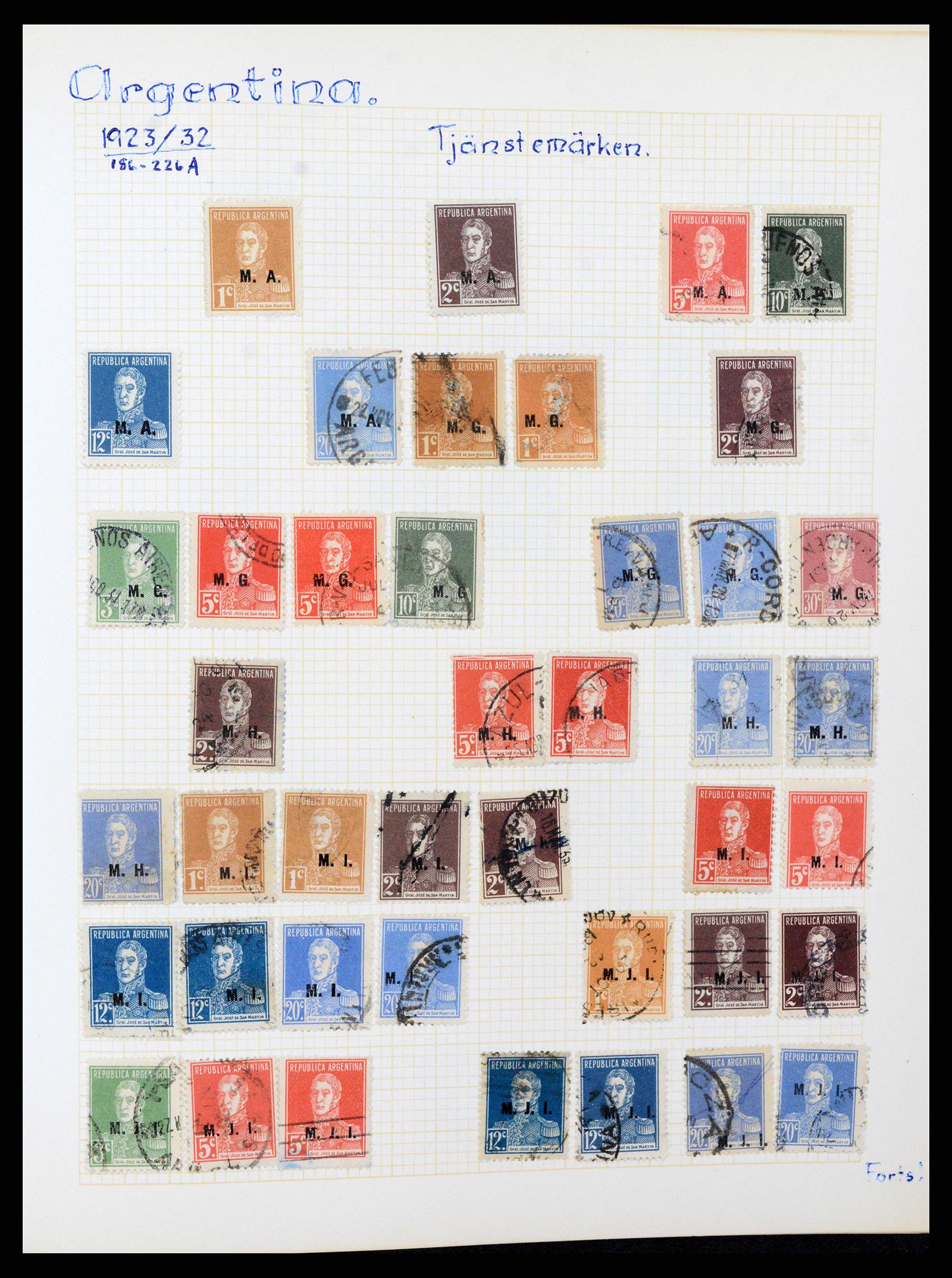 37408 035 - Postzegelverzameling 37408 Latijns Amerika 1846-1940.
