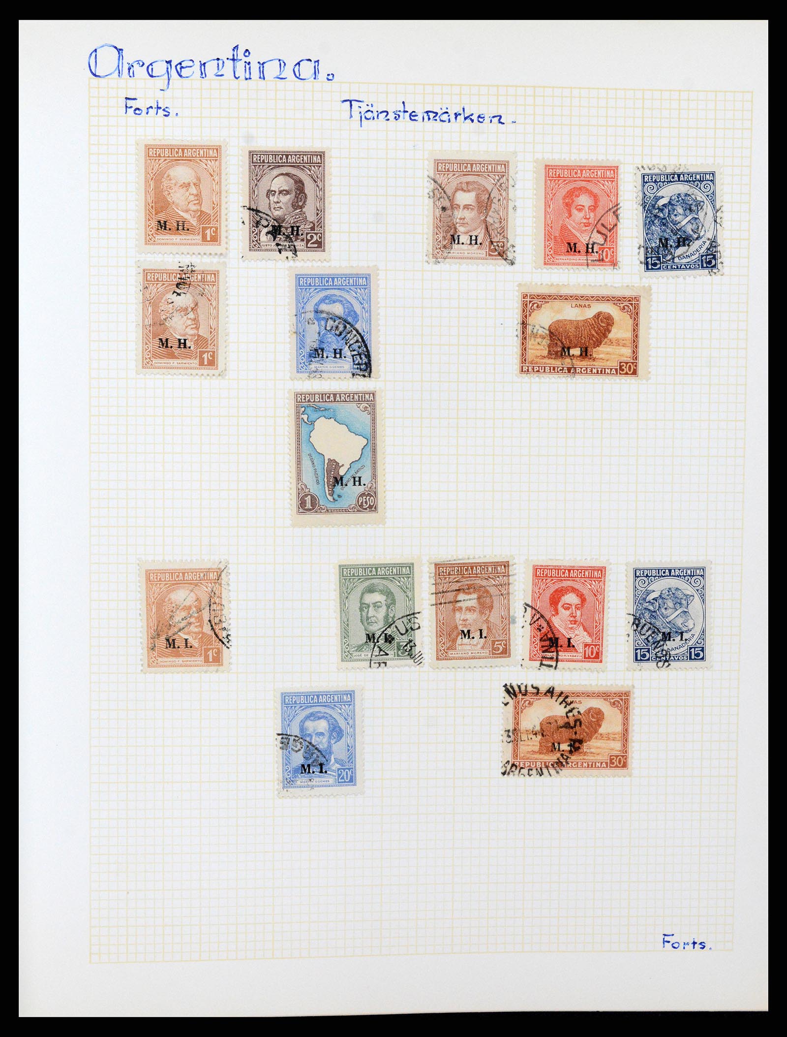 37408 039 - Postzegelverzameling 37408 Latijns Amerika 1846-1940.