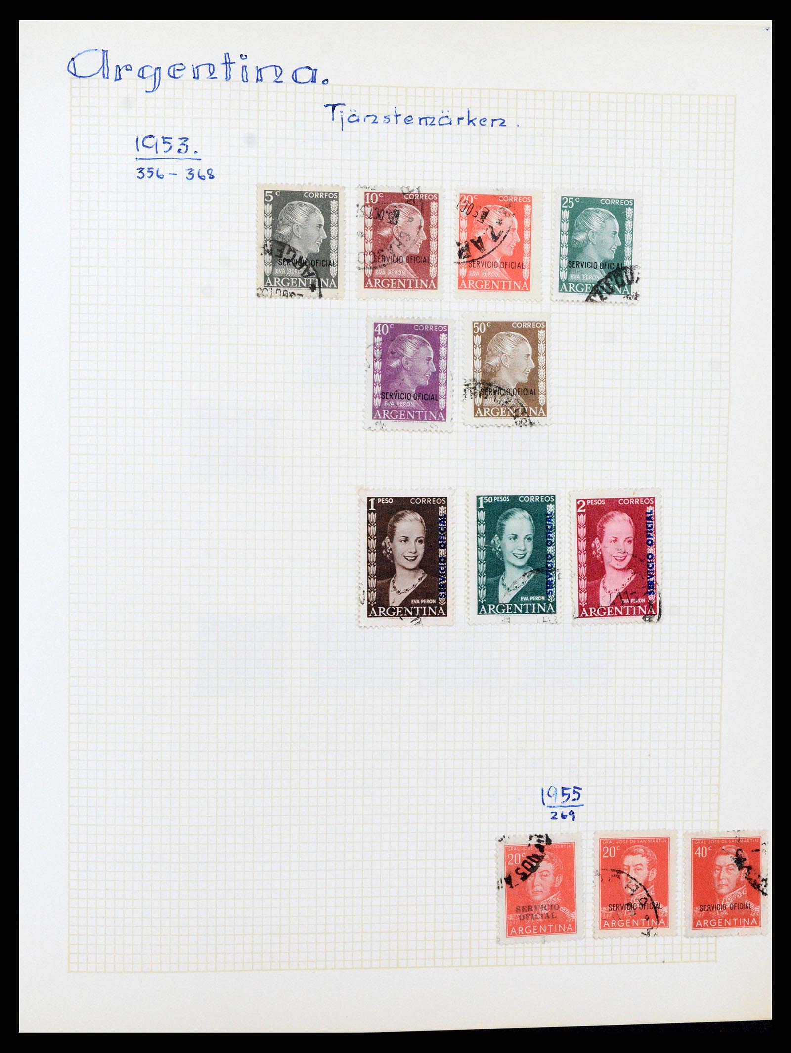 37408 043 - Postzegelverzameling 37408 Latijns Amerika 1846-1940.