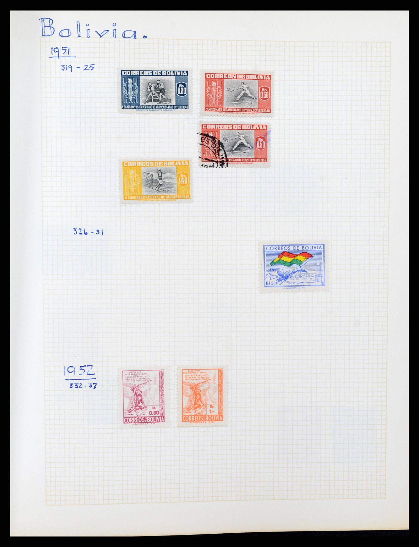 37408 058 - Postzegelverzameling 37408 Latijns Amerika 1846-1940.