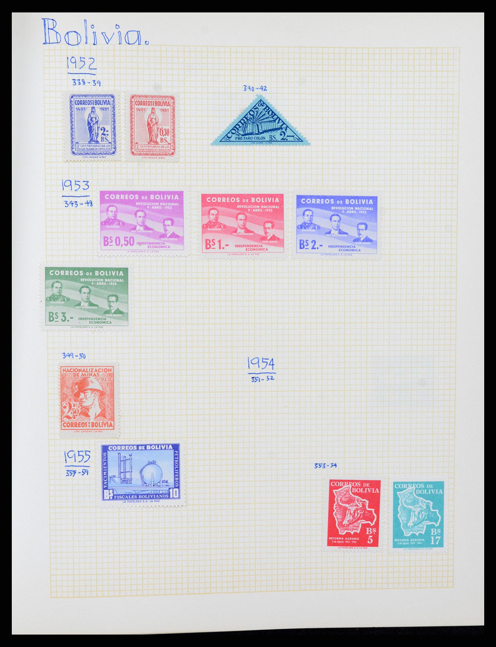 37408 059 - Postzegelverzameling 37408 Latijns Amerika 1846-1940.