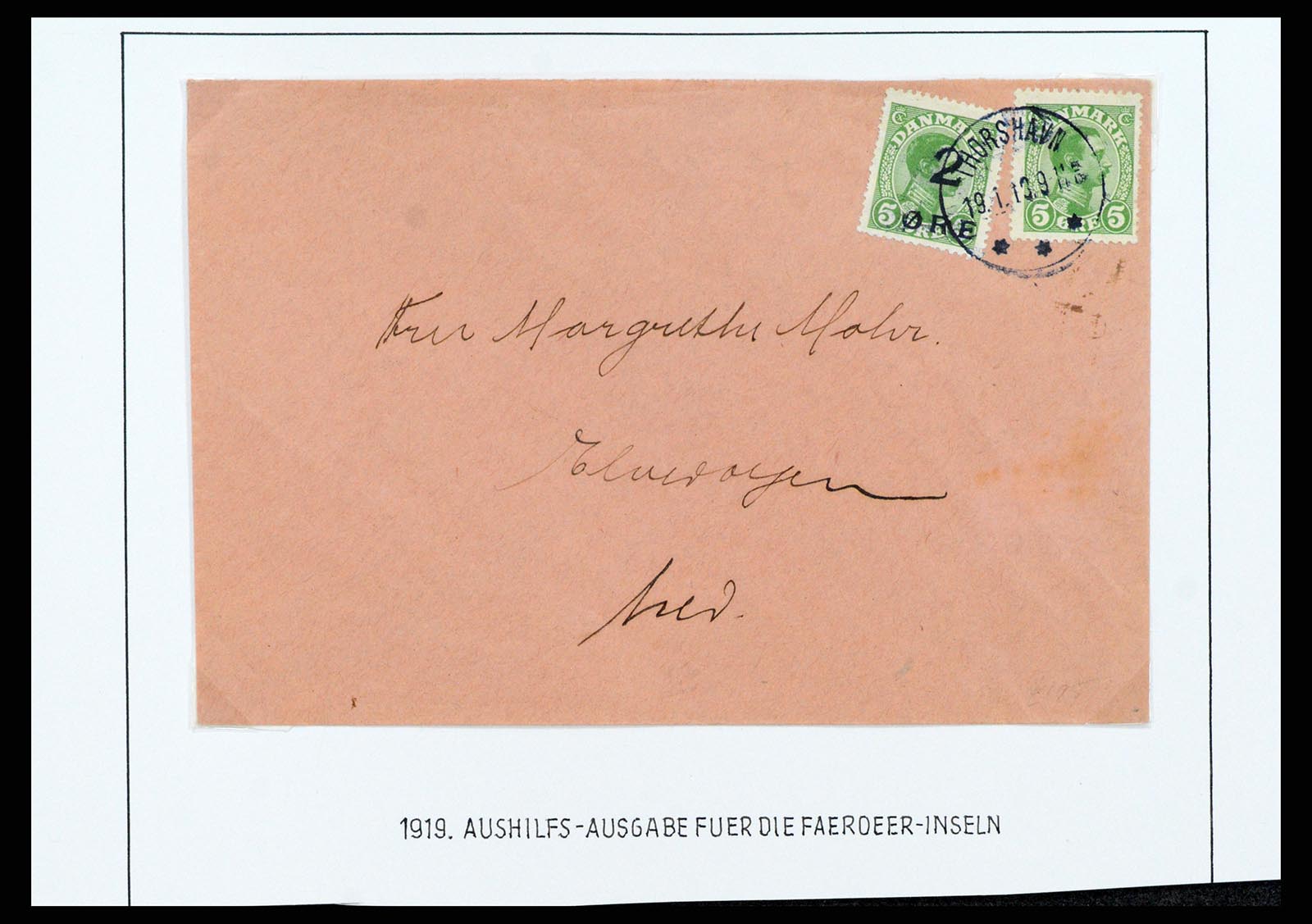 37410 006 - Postzegelverzameling 37410 Faeroer 1919-1941.