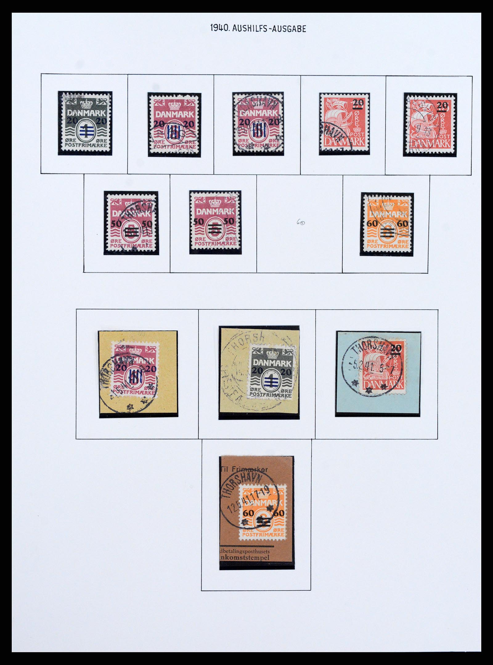 37410 008 - Postzegelverzameling 37410 Faeroer 1919-1941.