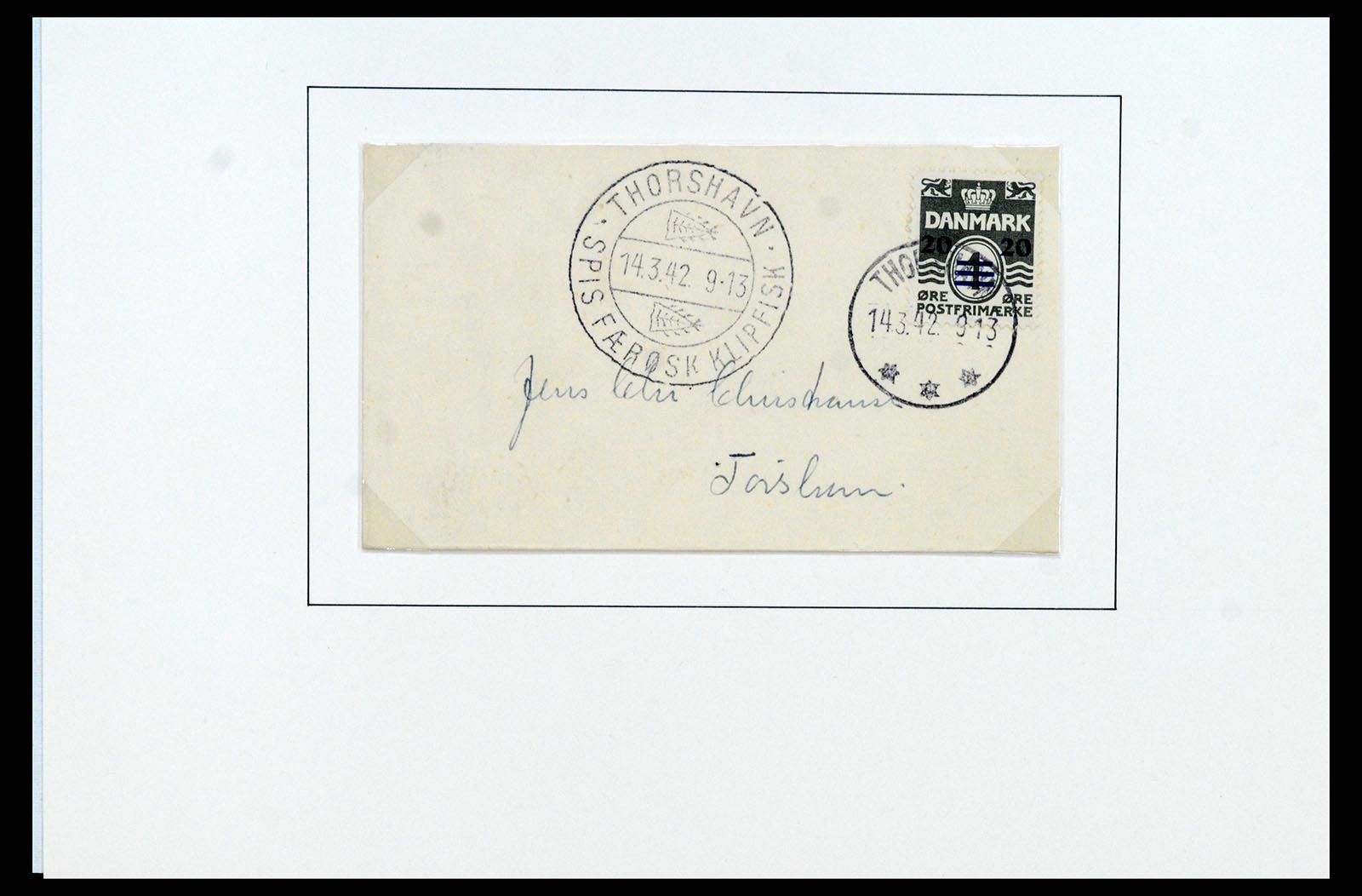 37410 025 - Postzegelverzameling 37410 Faeroer 1919-1941.