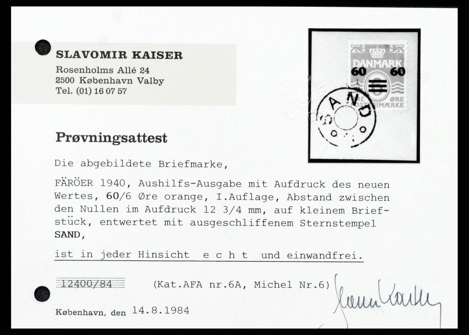 37410 028 - Postzegelverzameling 37410 Faeroer 1919-1941.