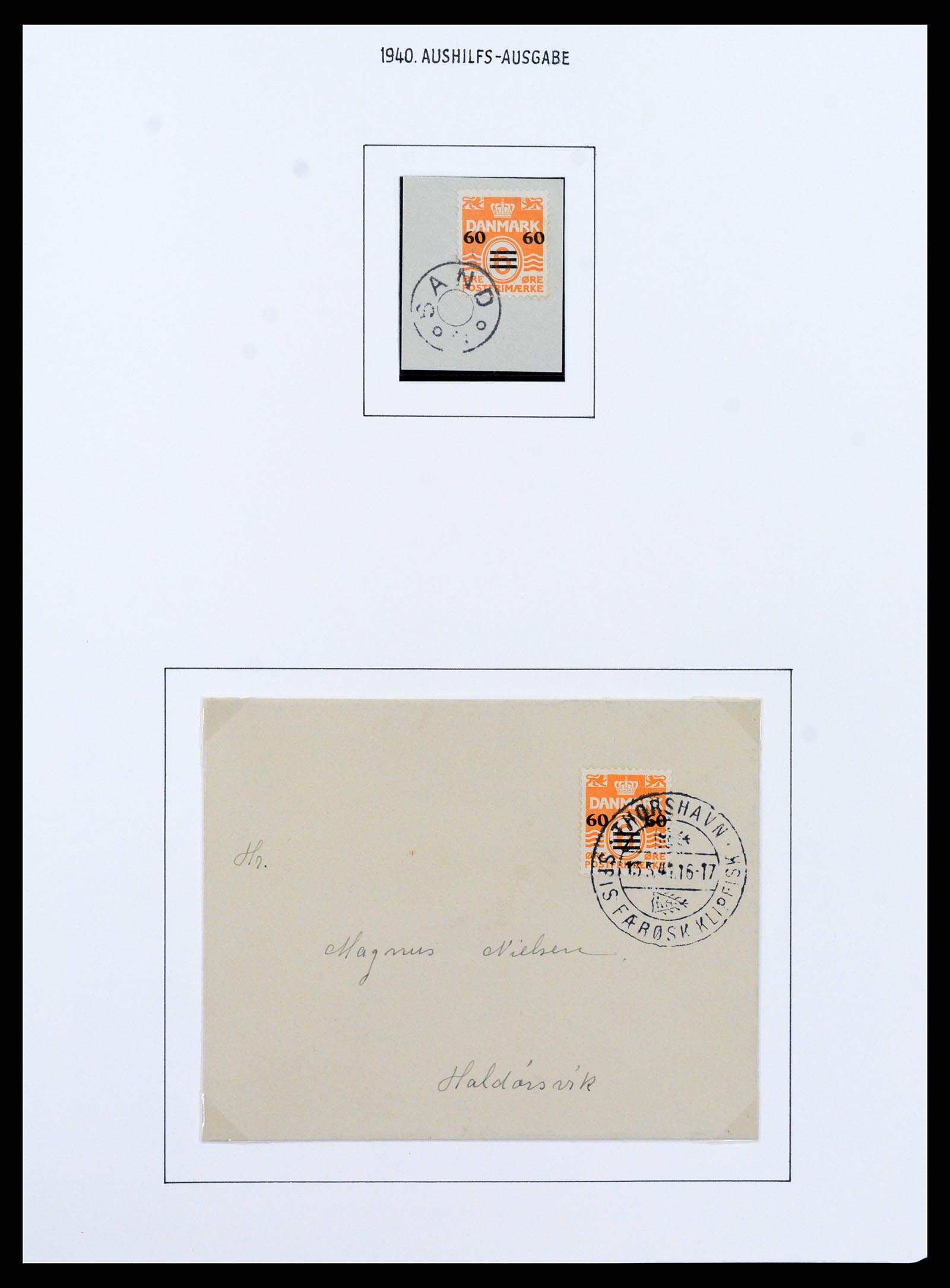 37410 029 - Postzegelverzameling 37410 Faeroer 1919-1941.
