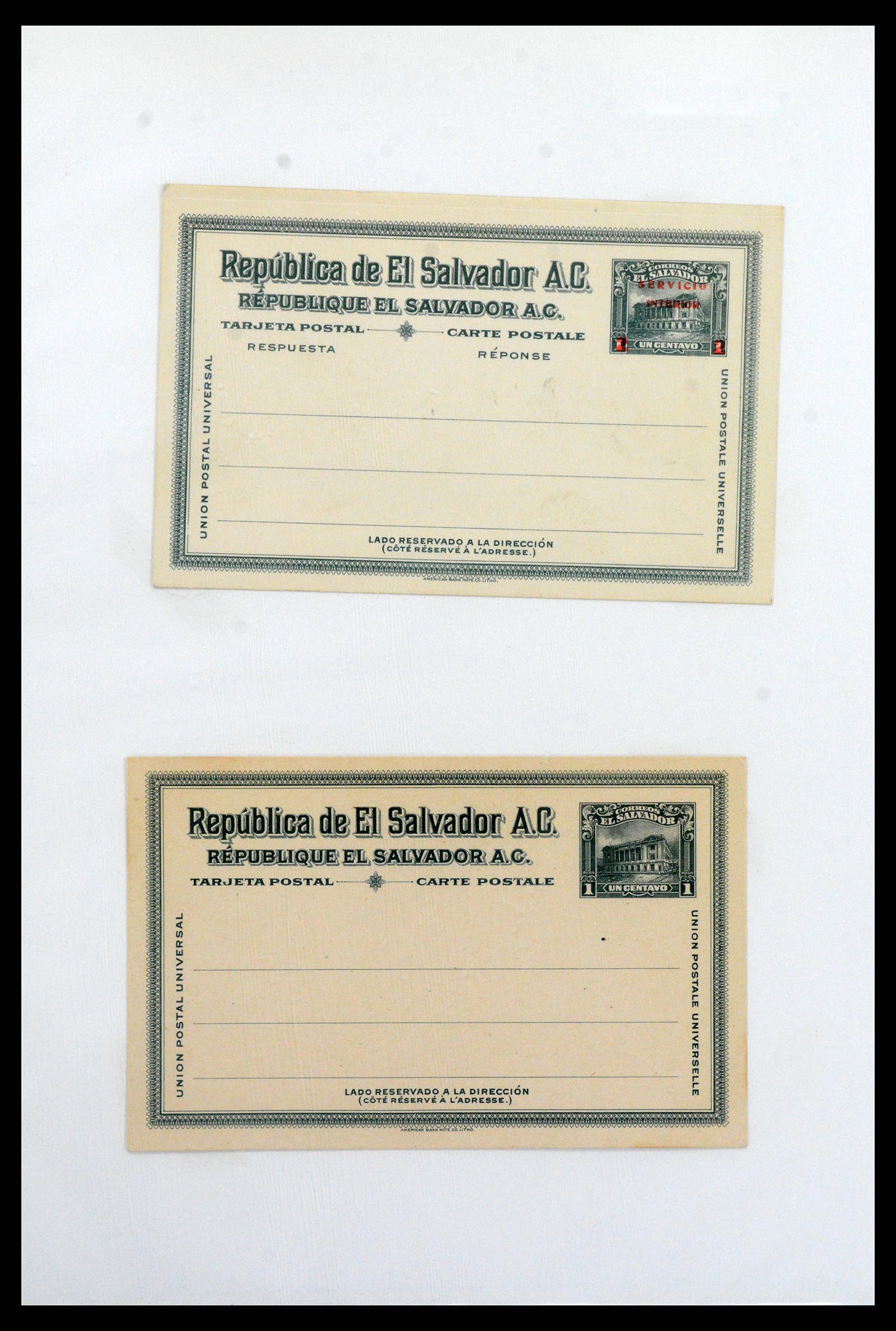 37412 025 - Postzegelverzameling 37412 El Salvador treinen 1891-1930.