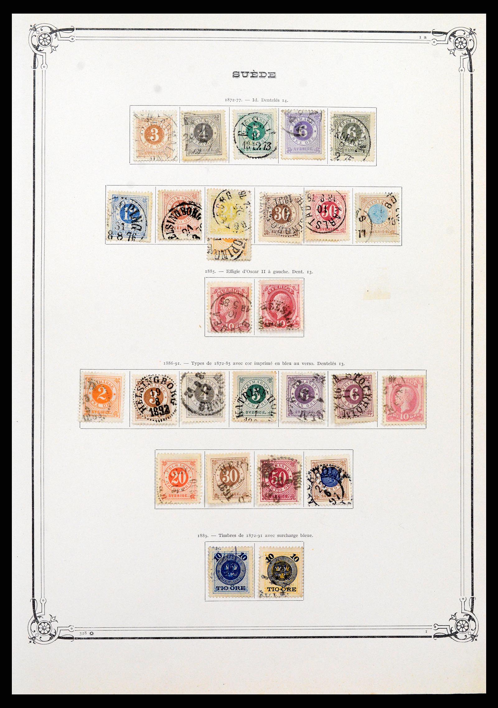 37414 002 - Postzegelverzameling 37414 Zweden 1855-1997.