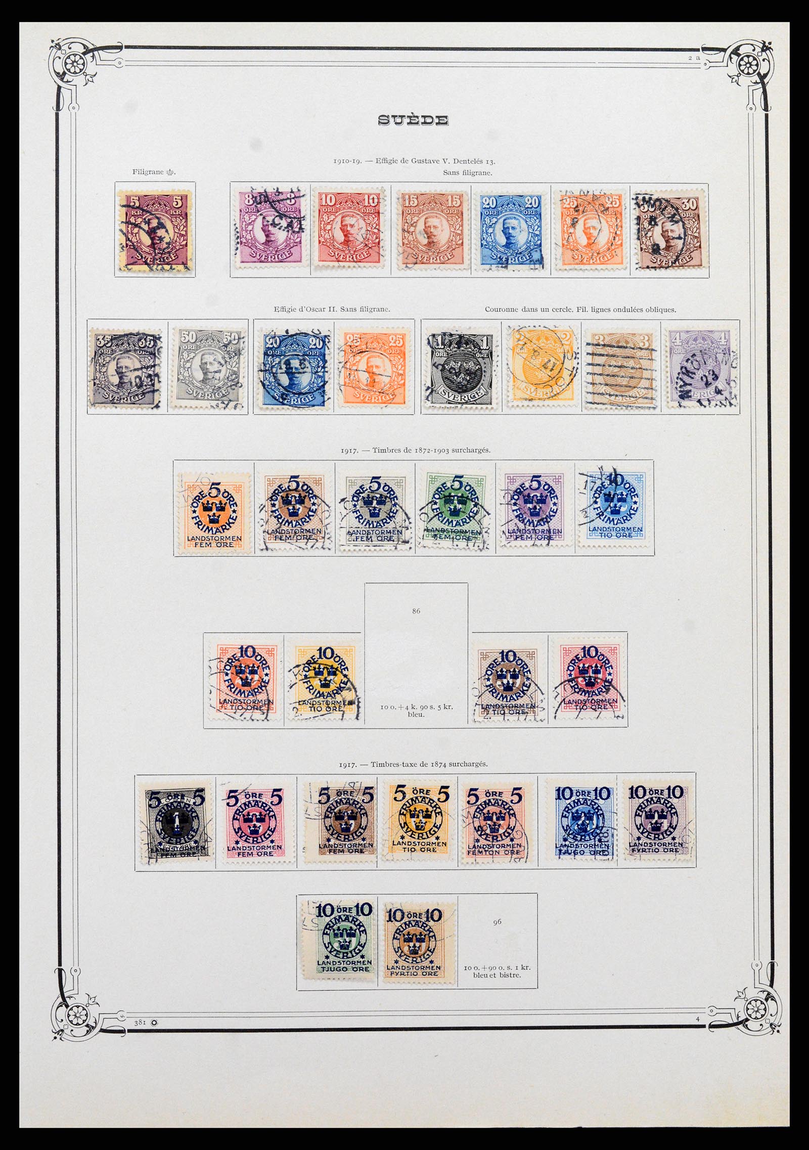 37414 004 - Postzegelverzameling 37414 Zweden 1855-1997.