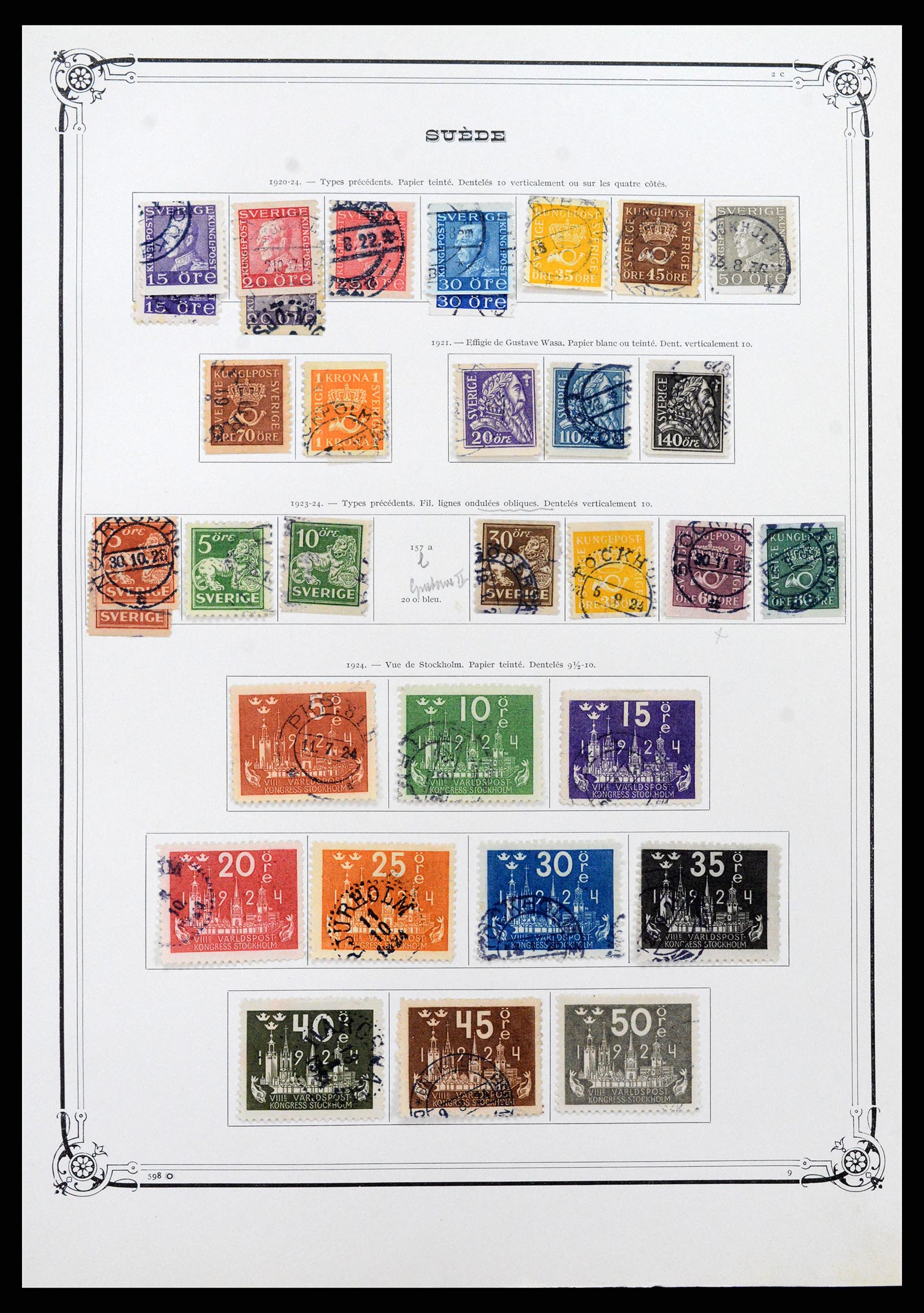 37414 006 - Postzegelverzameling 37414 Zweden 1855-1997.