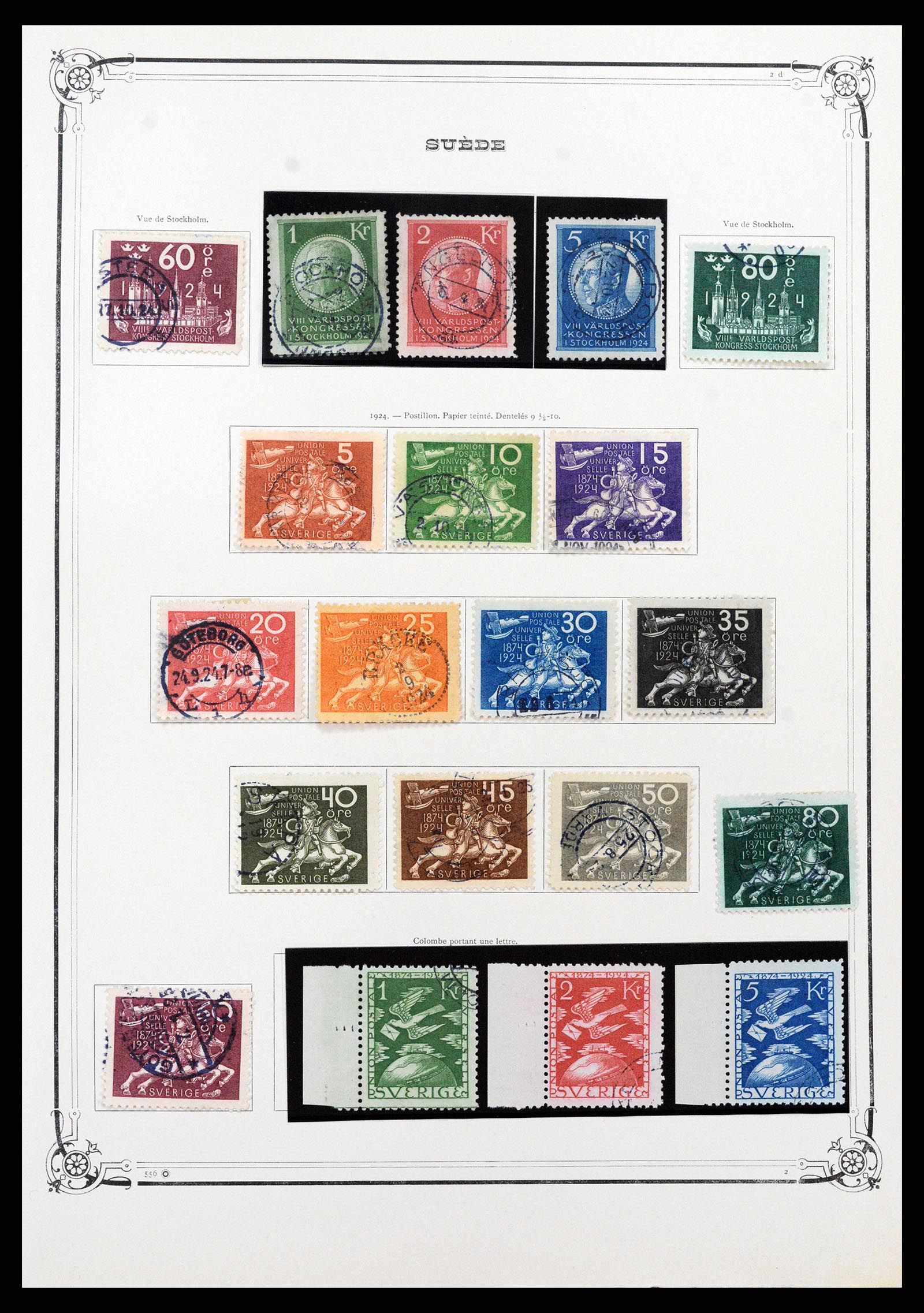 37414 007 - Postzegelverzameling 37414 Zweden 1855-1997.