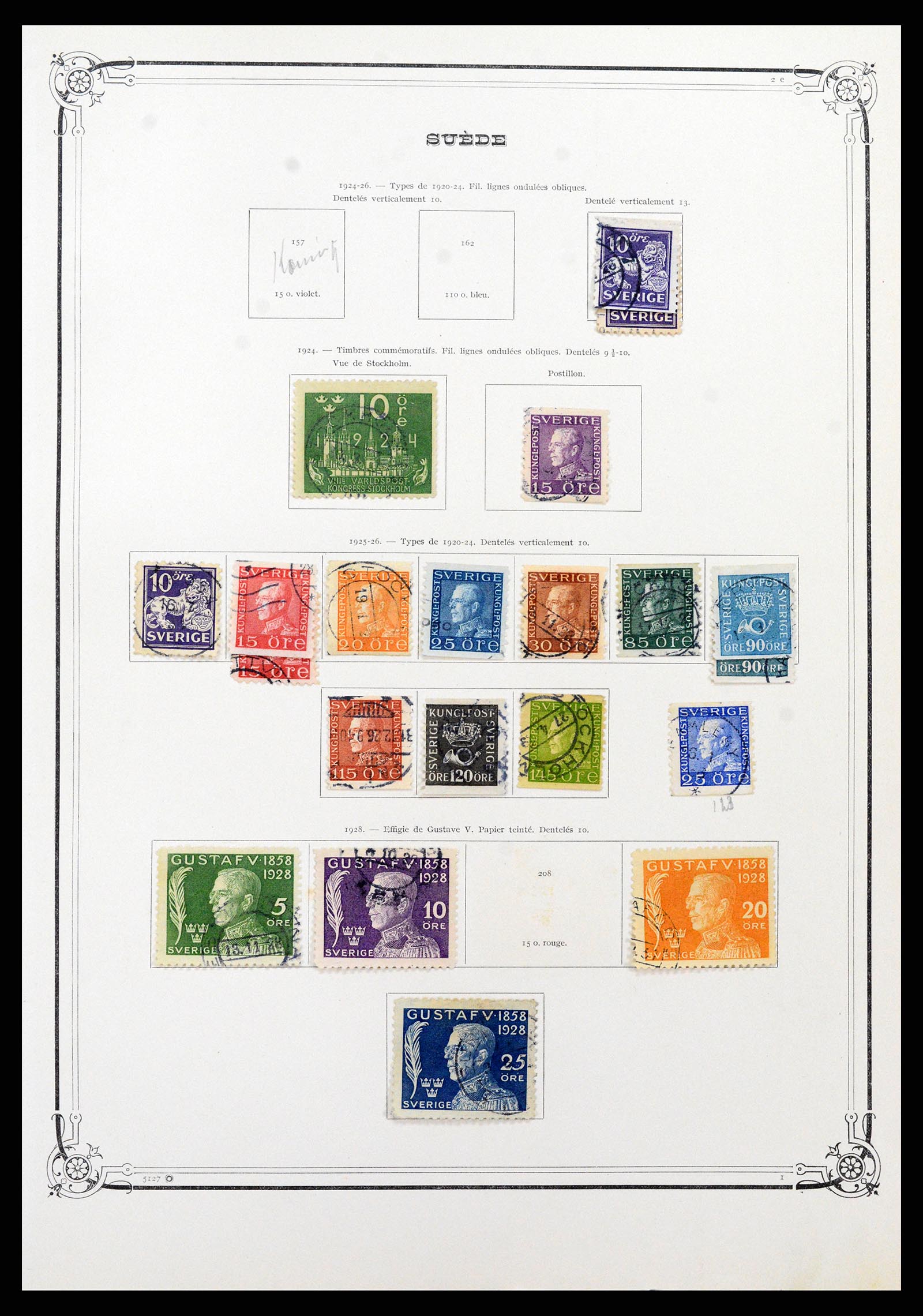 37414 008 - Postzegelverzameling 37414 Zweden 1855-1997.