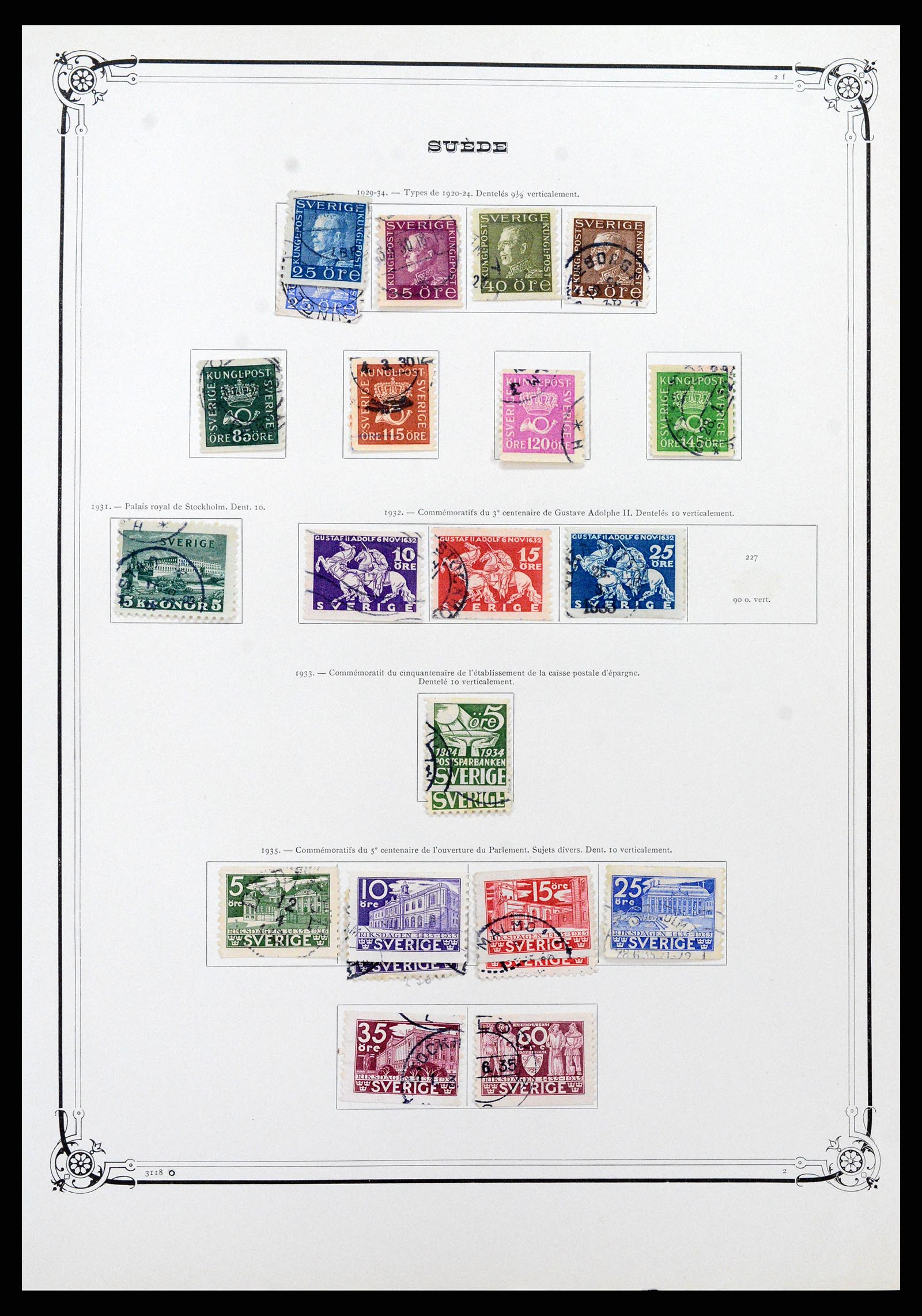 37414 009 - Postzegelverzameling 37414 Zweden 1855-1997.