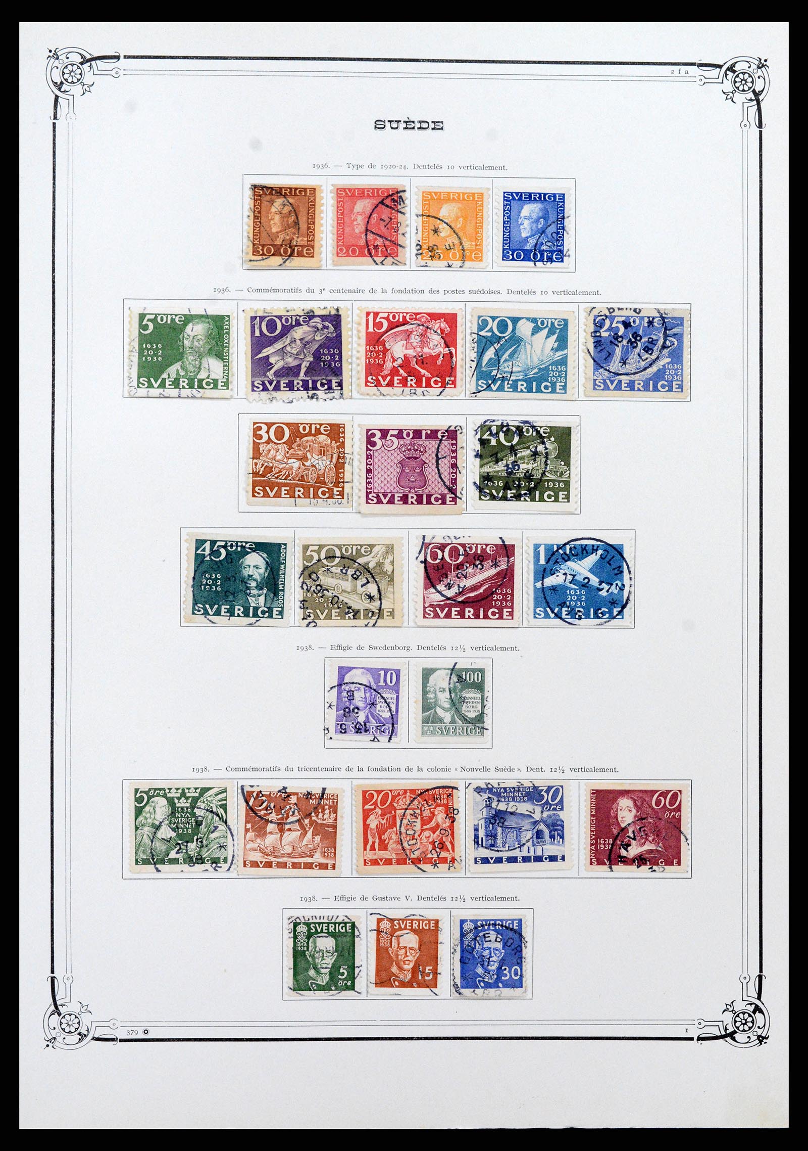 37414 010 - Postzegelverzameling 37414 Zweden 1855-1997.