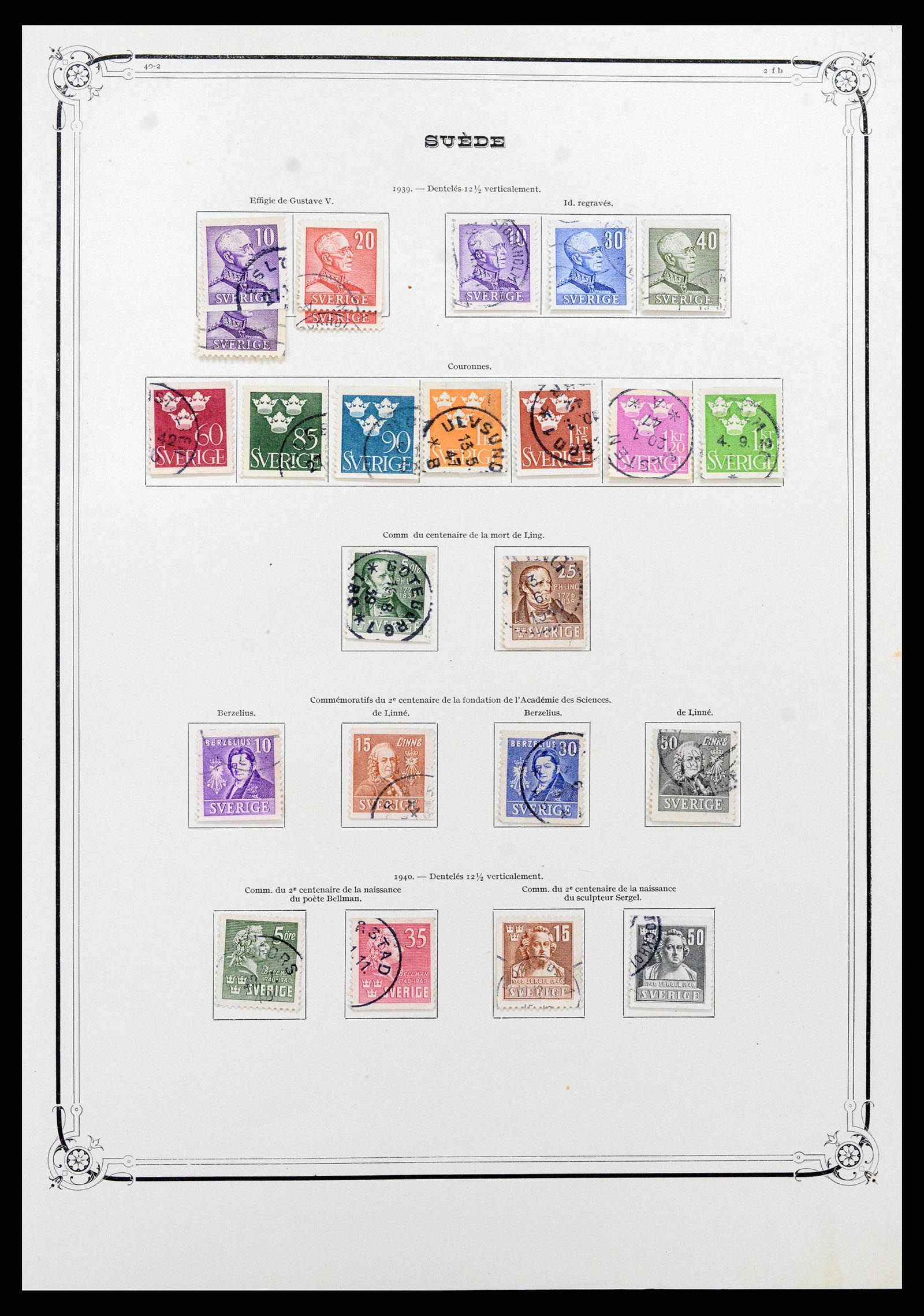 37414 011 - Postzegelverzameling 37414 Zweden 1855-1997.