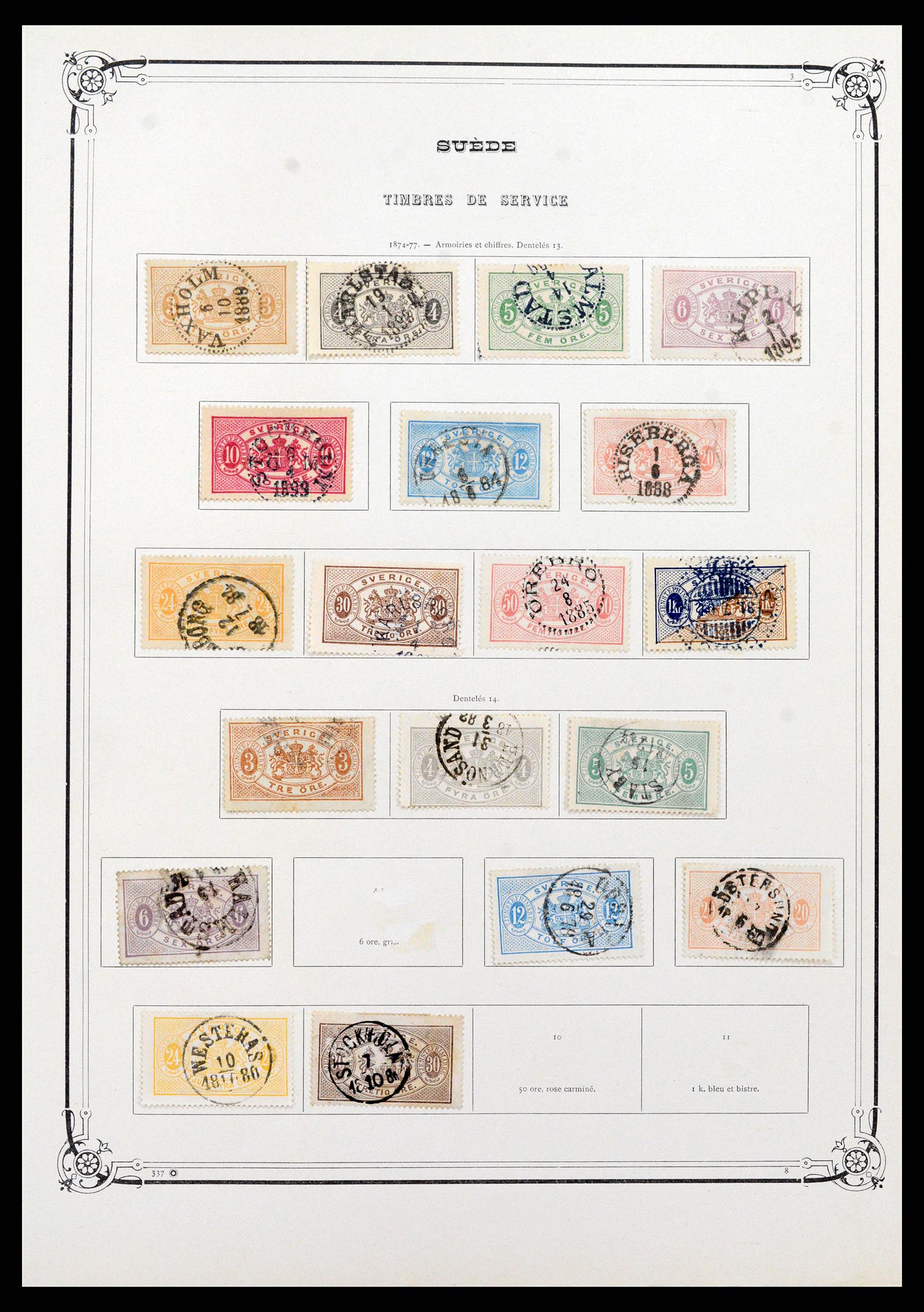 37414 014 - Postzegelverzameling 37414 Zweden 1855-1997.