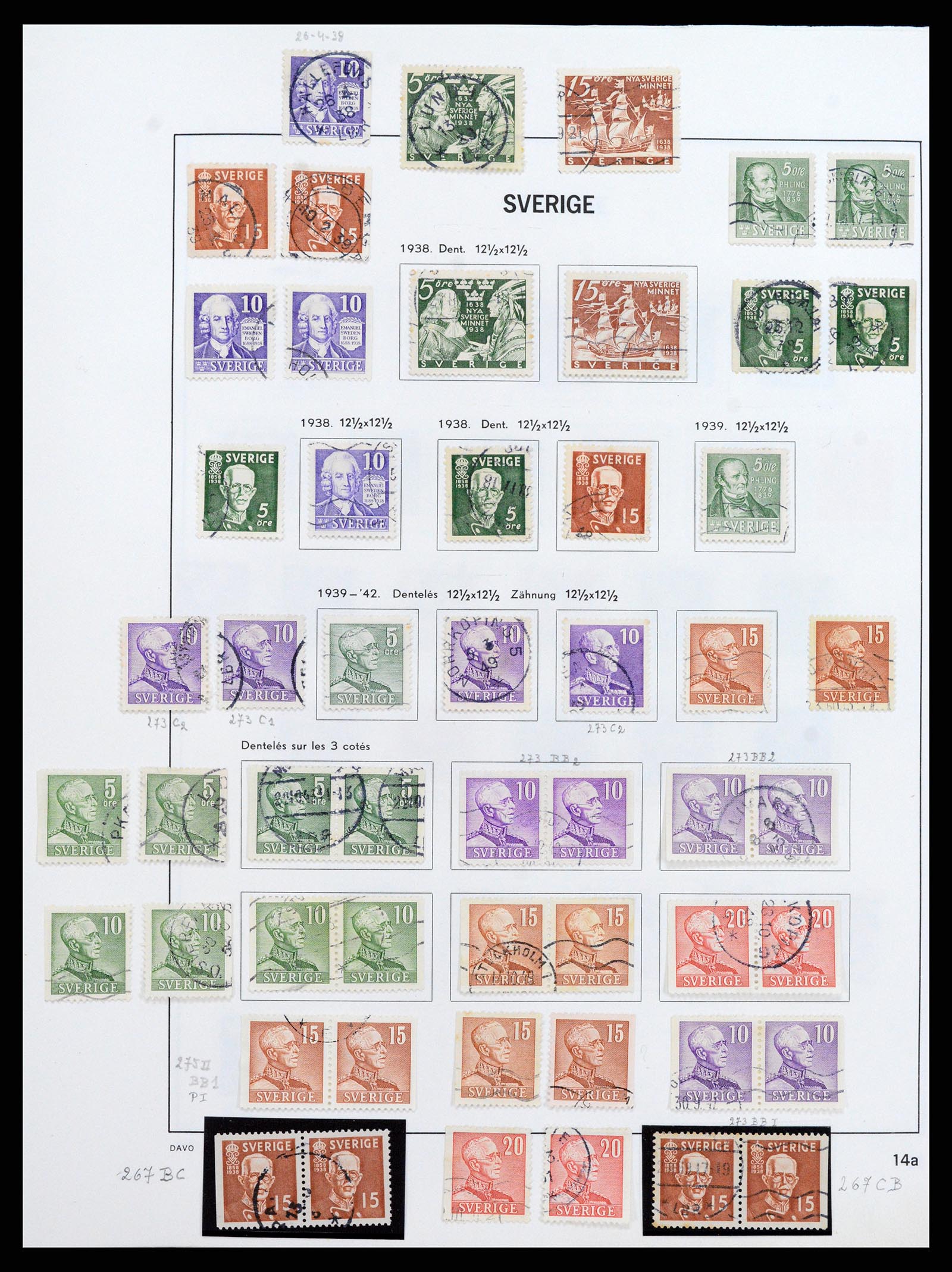 37414 018 - Postzegelverzameling 37414 Zweden 1855-1997.