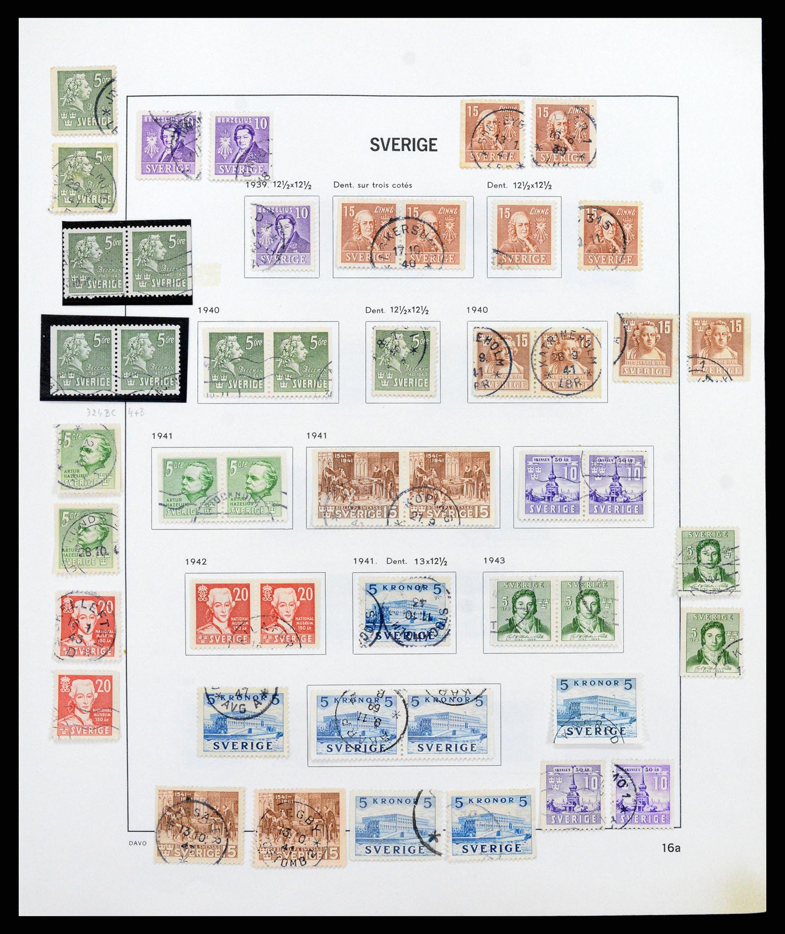 37414 021 - Stamp collection 37414 Sweden 1855-1997.