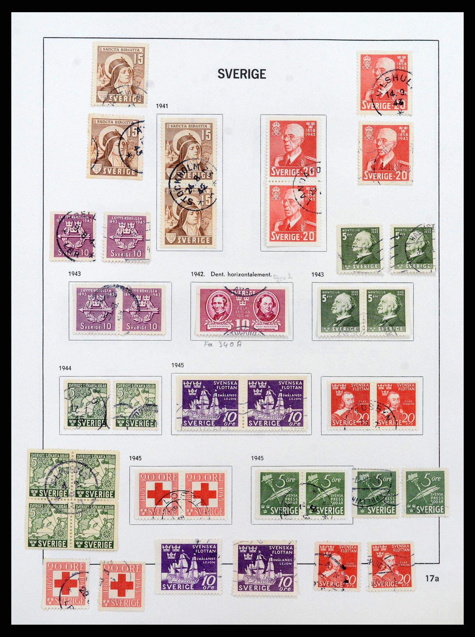 37414 023 - Stamp collection 37414 Sweden 1855-1997.