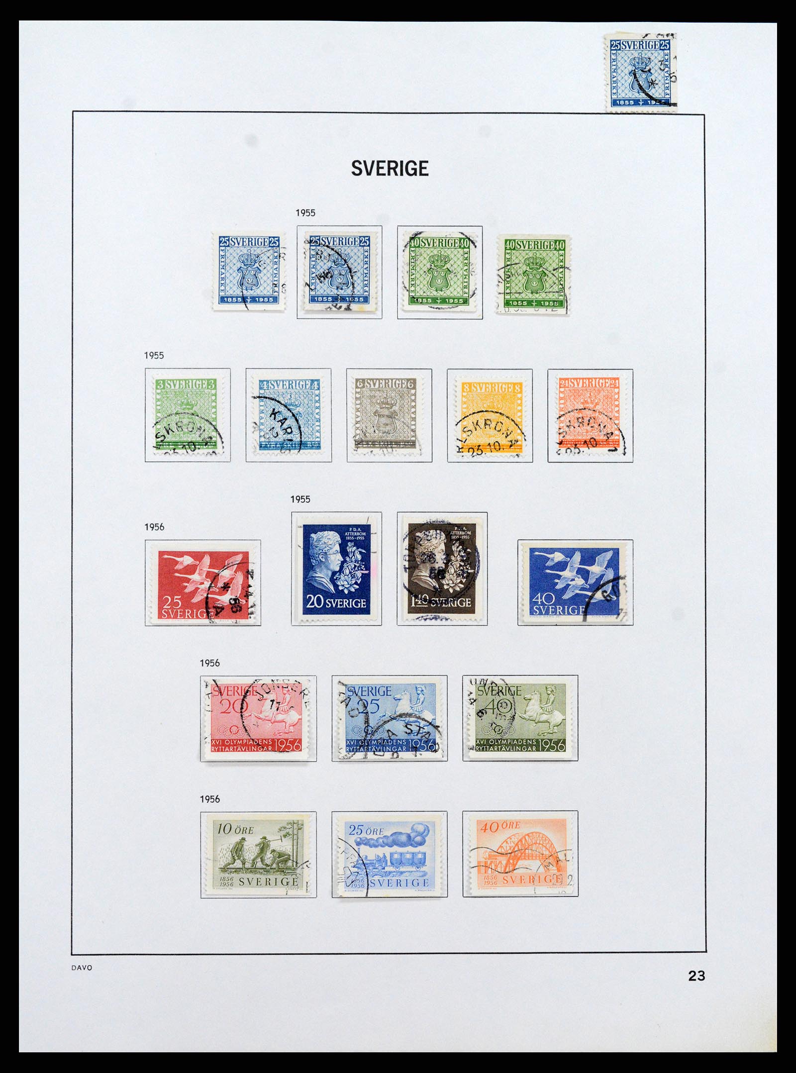 37414 032 - Stamp collection 37414 Sweden 1855-1997.