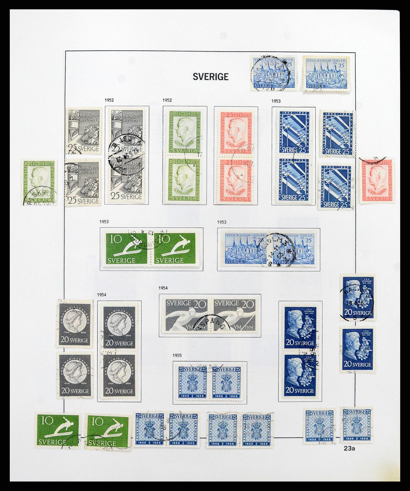 37414 033 - Stamp collection 37414 Sweden 1855-1997.