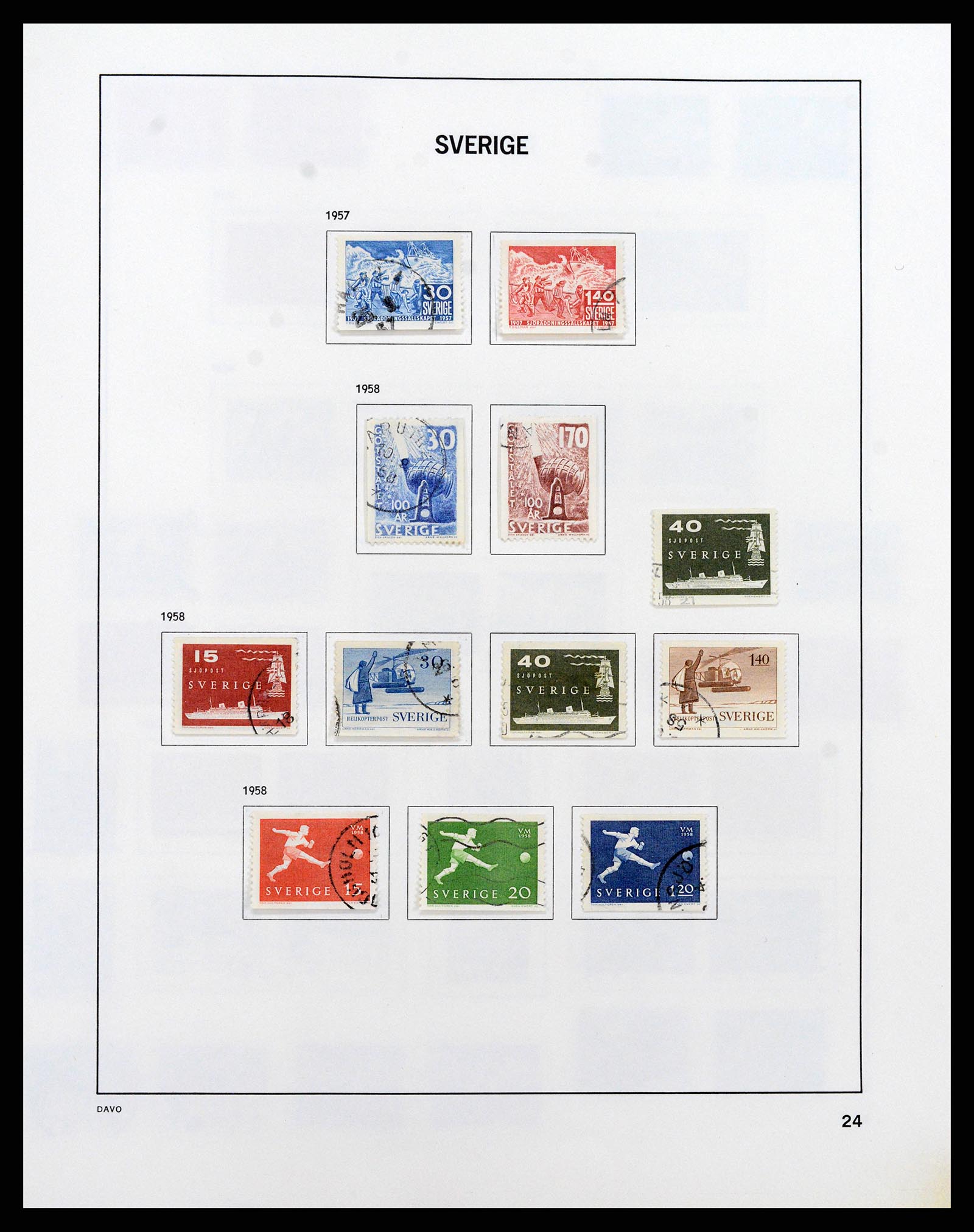 37414 034 - Stamp collection 37414 Sweden 1855-1997.