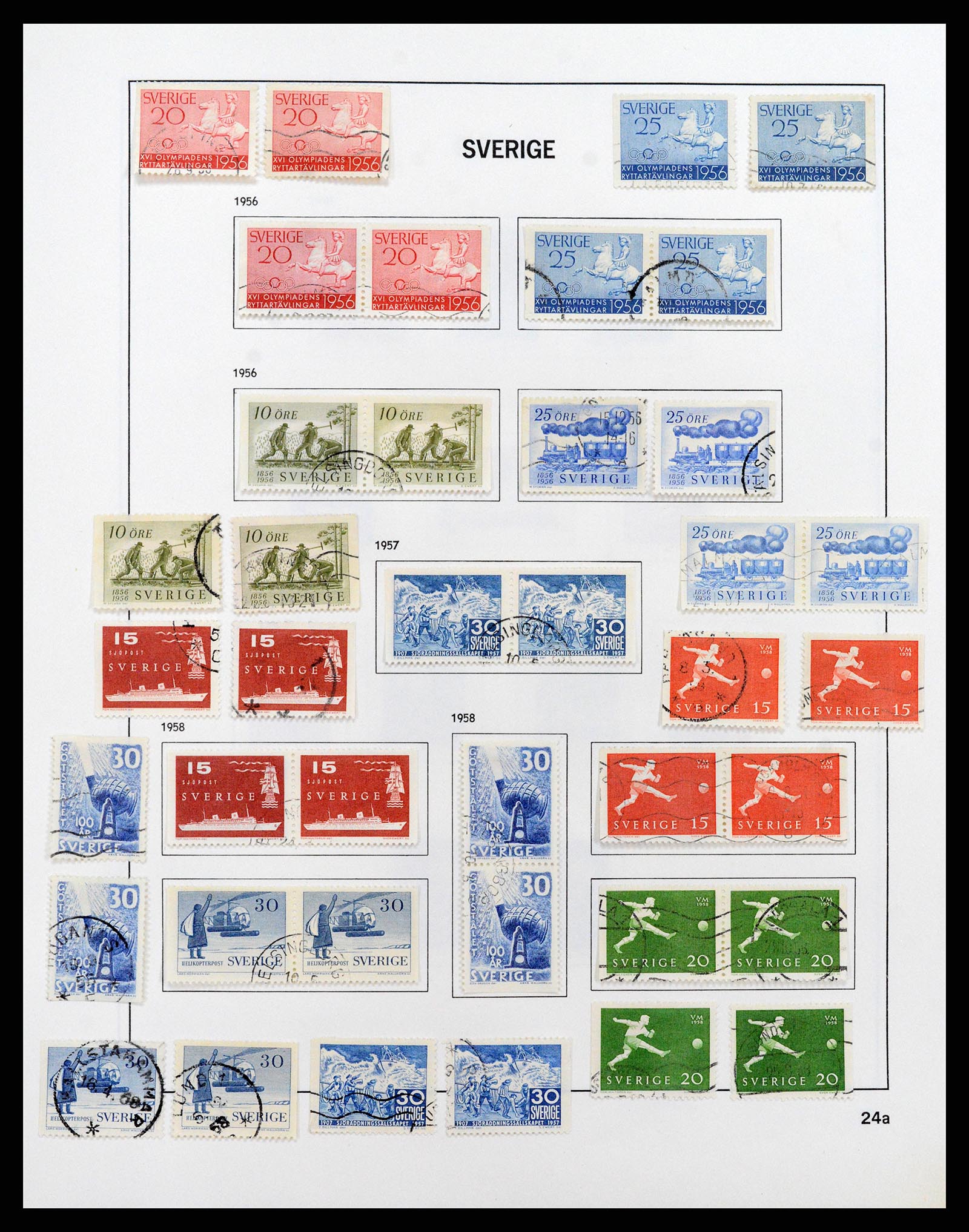 37414 035 - Stamp collection 37414 Sweden 1855-1997.