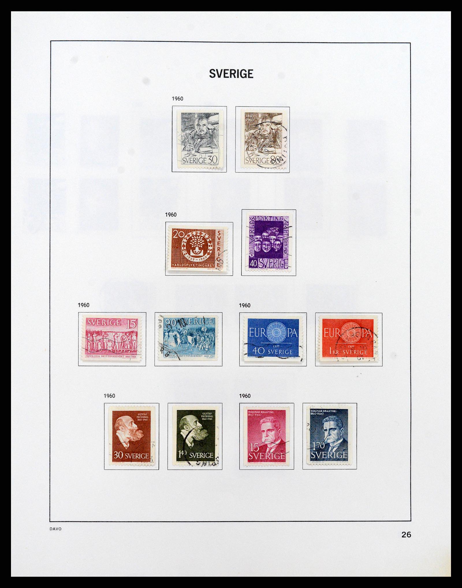 37414 038 - Stamp collection 37414 Sweden 1855-1997.