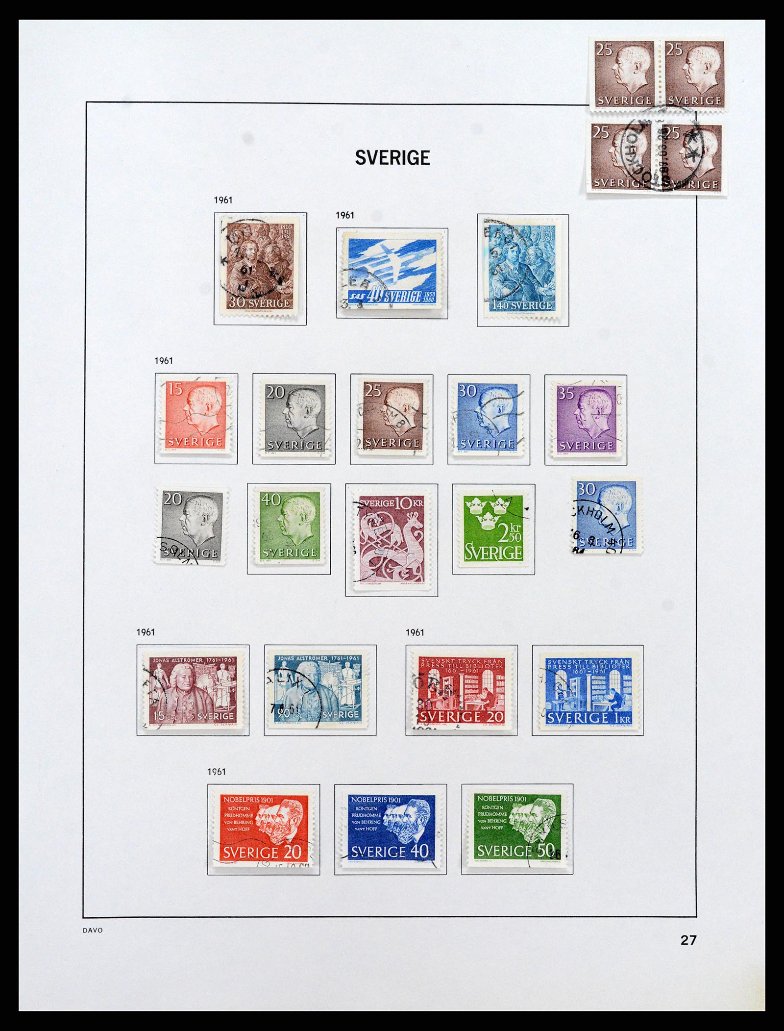 37414 040 - Stamp collection 37414 Sweden 1855-1997.