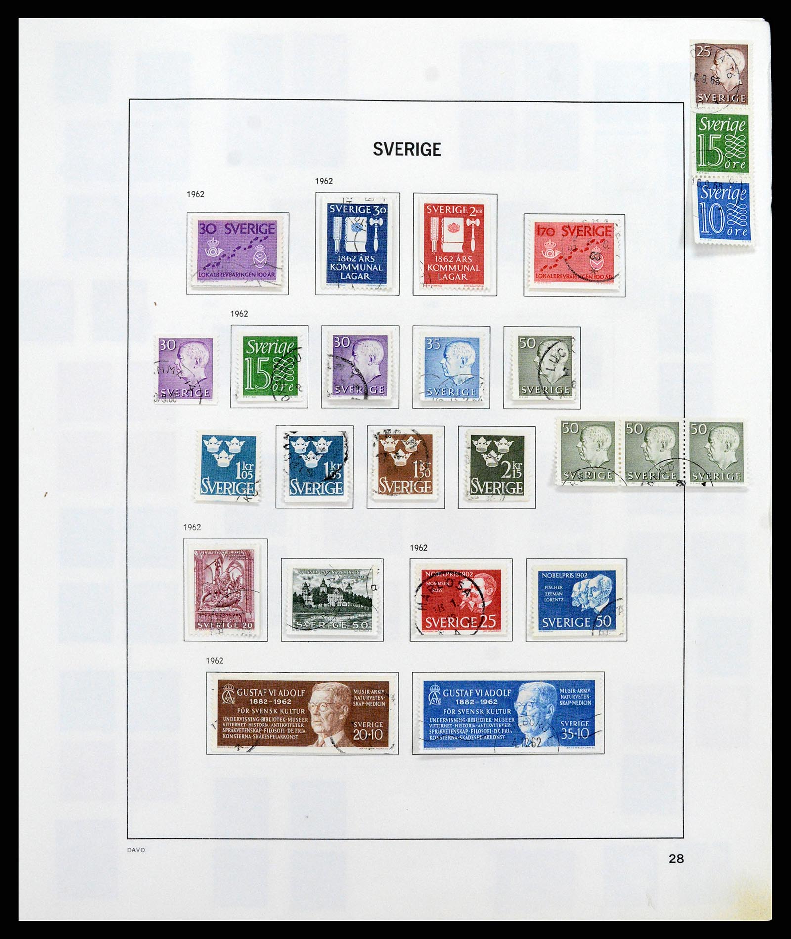 37414 042 - Postzegelverzameling 37414 Zweden 1855-1997.