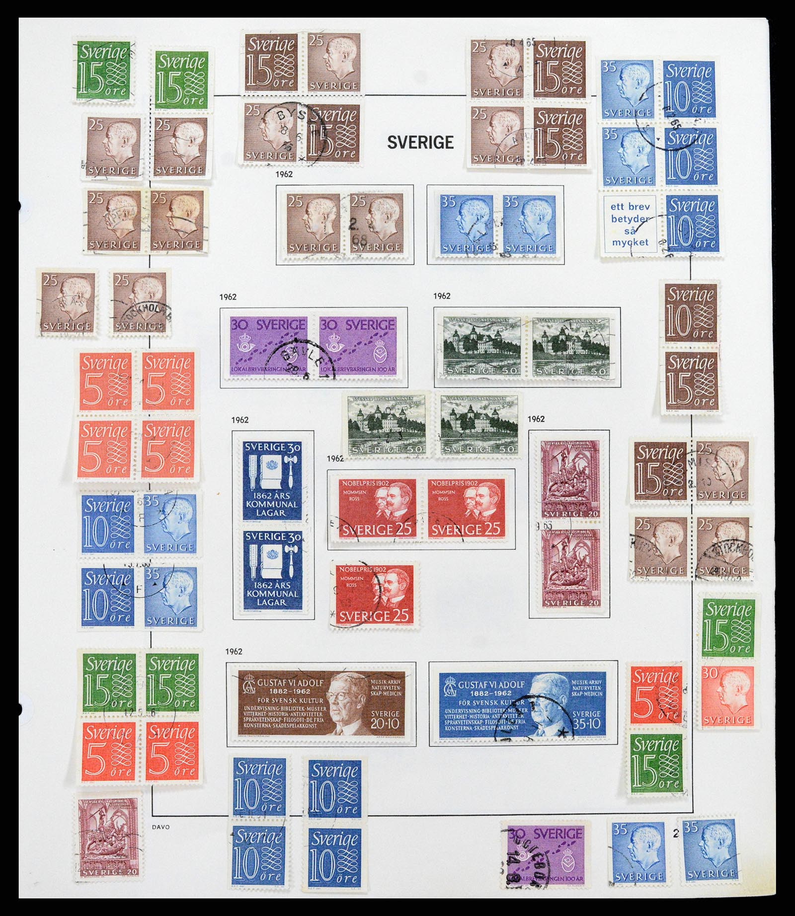 37414 043 - Postzegelverzameling 37414 Zweden 1855-1997.