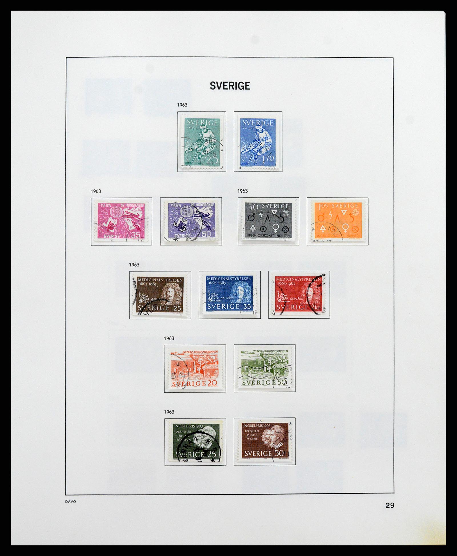 37414 044 - Postzegelverzameling 37414 Zweden 1855-1997.