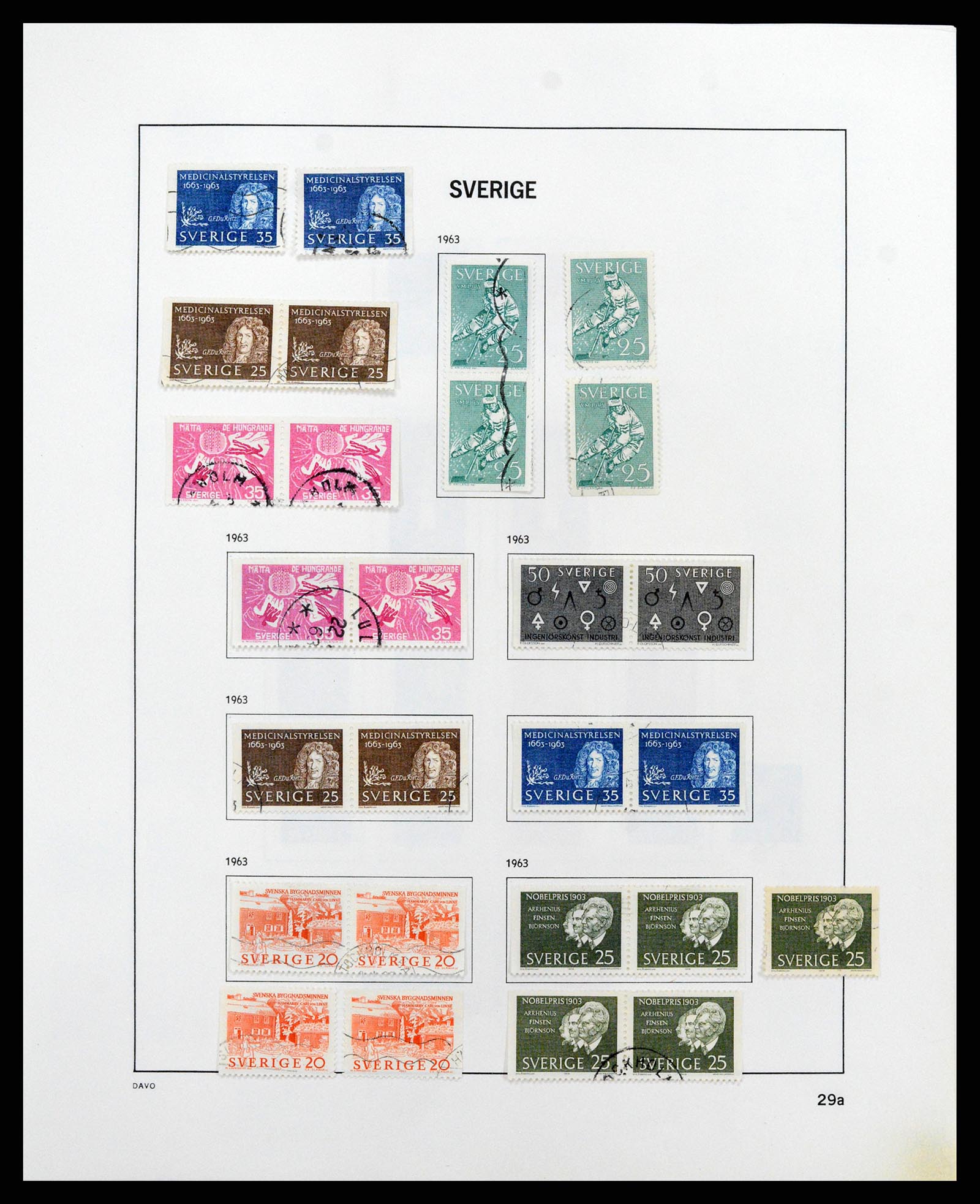 37414 045 - Postzegelverzameling 37414 Zweden 1855-1997.