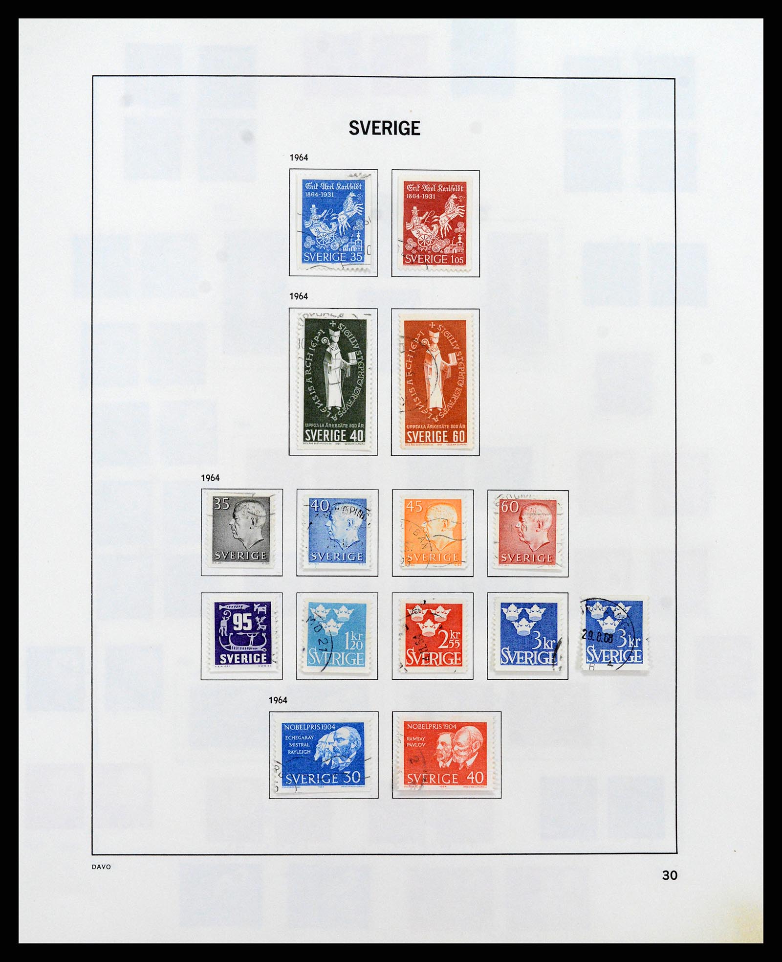 37414 046 - Postzegelverzameling 37414 Zweden 1855-1997.