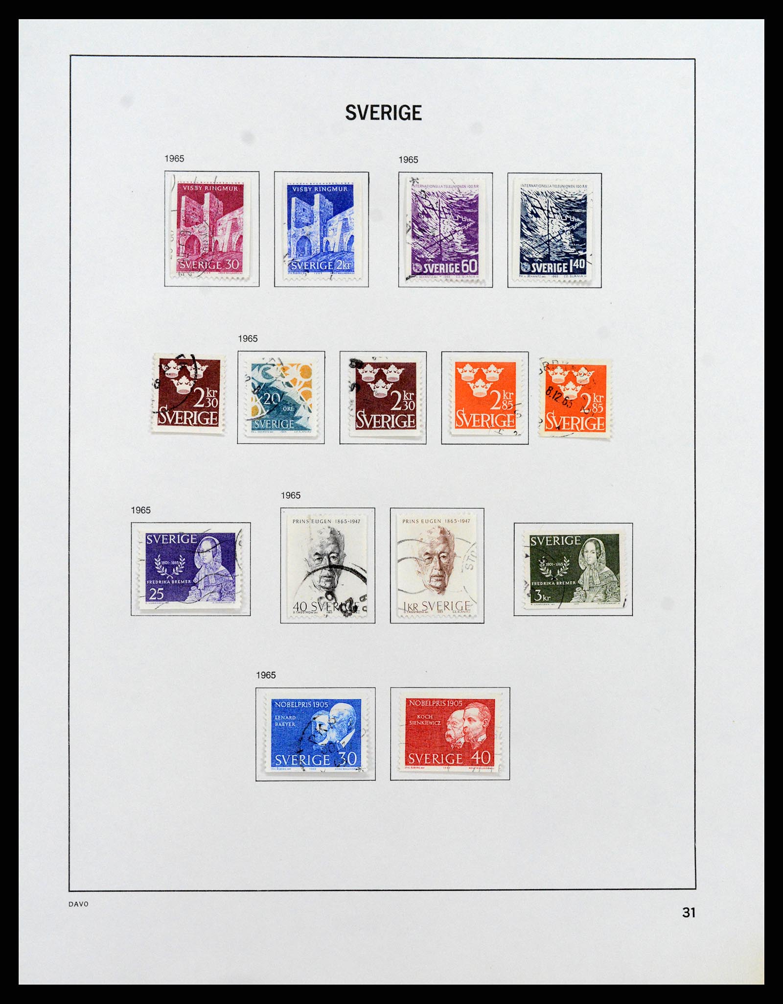 37414 048 - Postzegelverzameling 37414 Zweden 1855-1997.