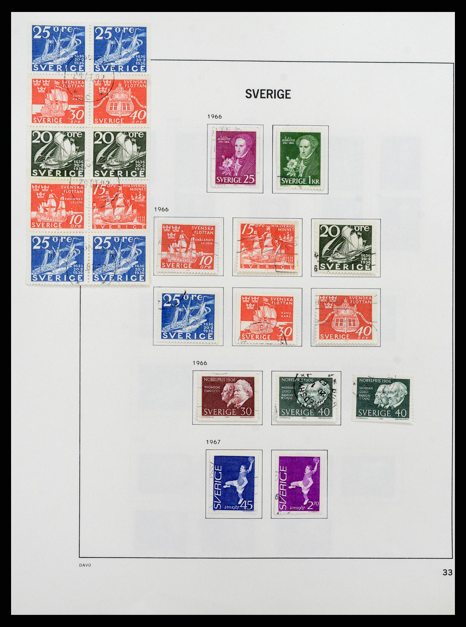 37414 052 - Postzegelverzameling 37414 Zweden 1855-1997.