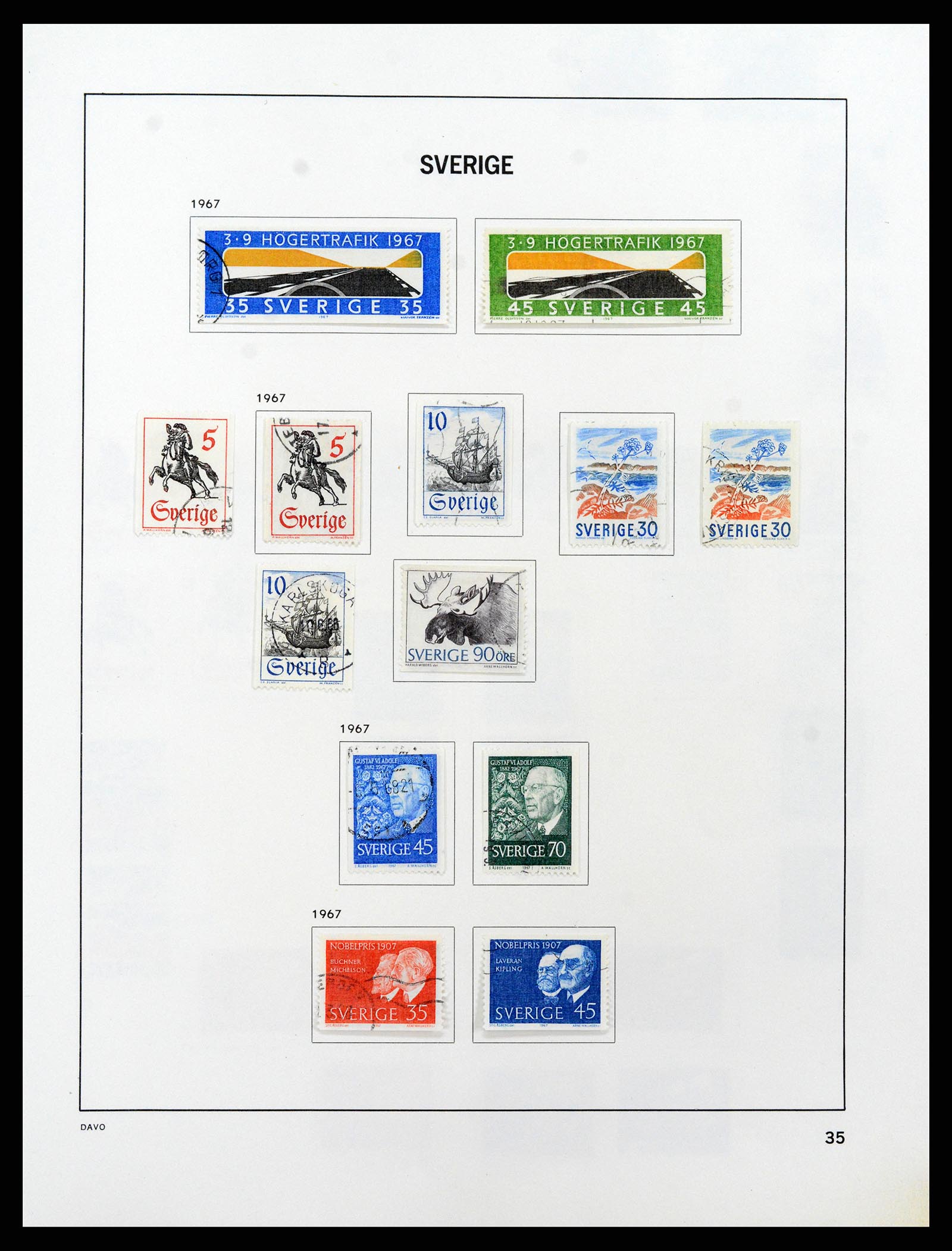 37414 056 - Postzegelverzameling 37414 Zweden 1855-1997.