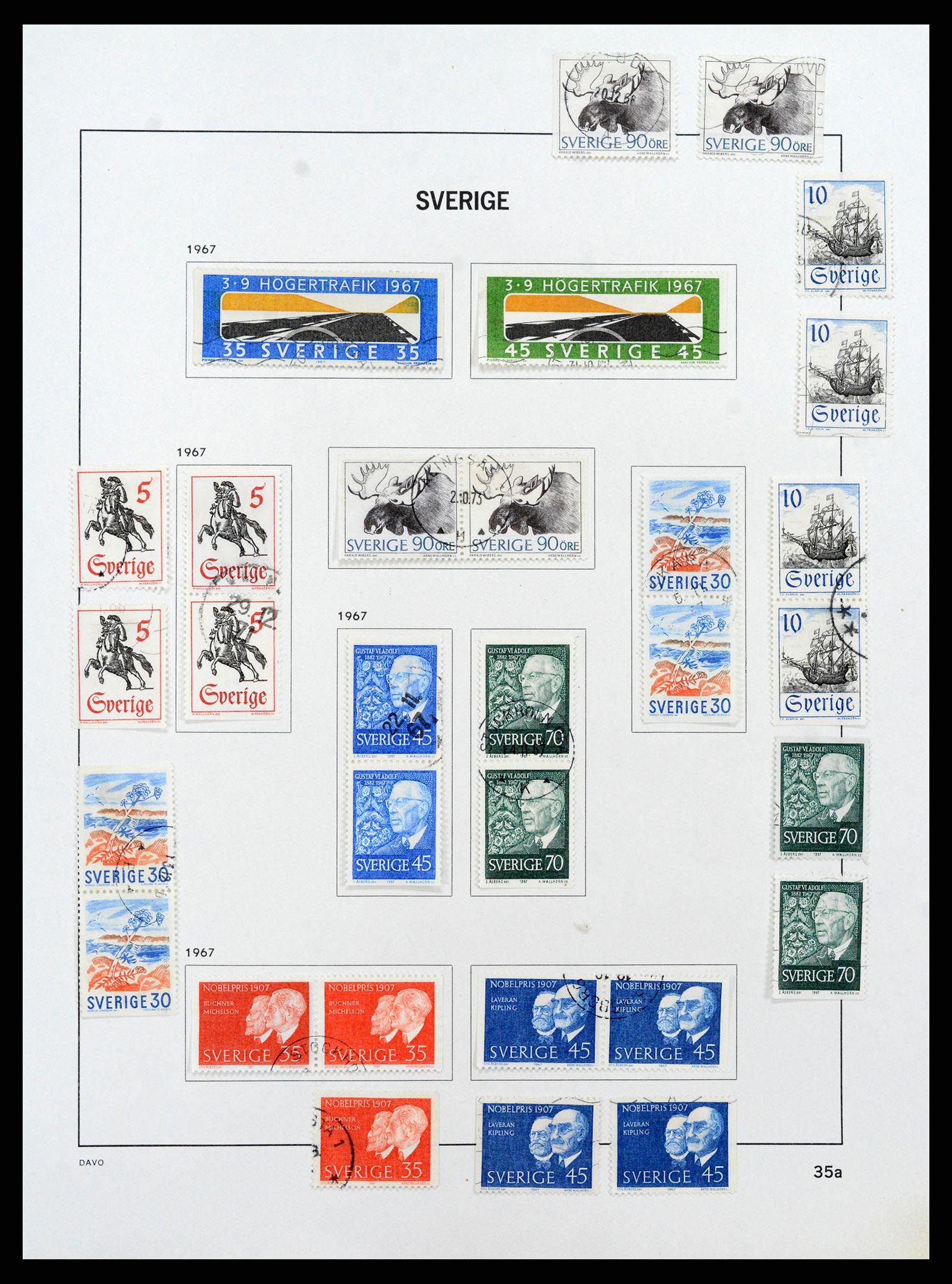 37414 057 - Postzegelverzameling 37414 Zweden 1855-1997.