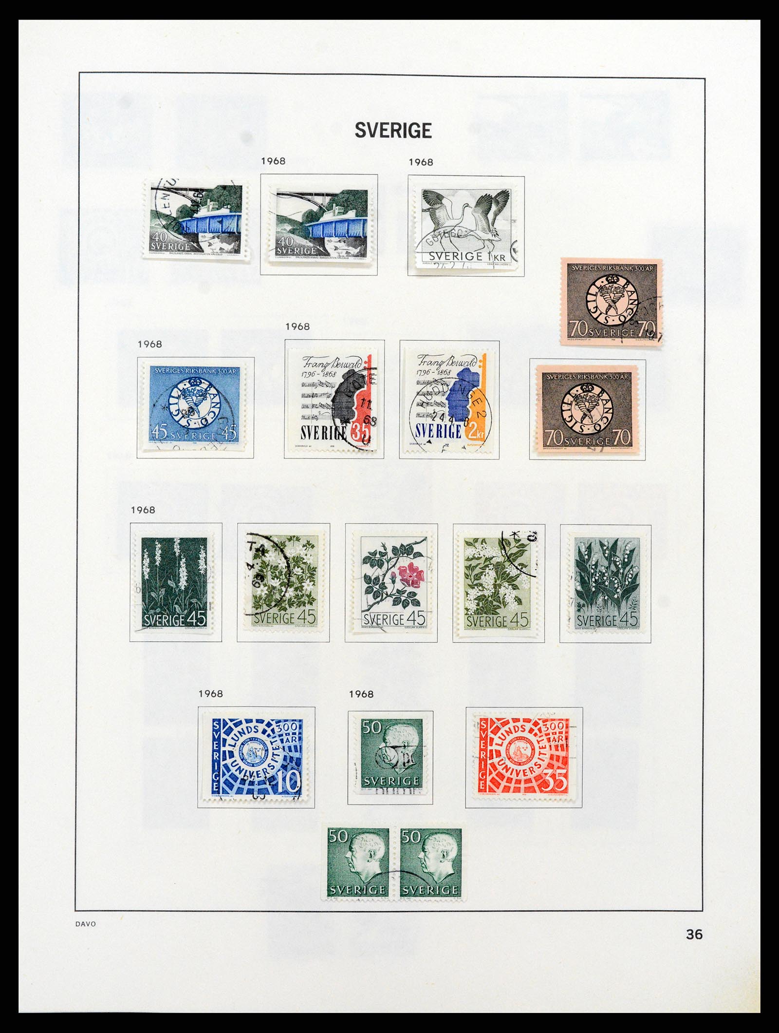 37414 058 - Postzegelverzameling 37414 Zweden 1855-1997.