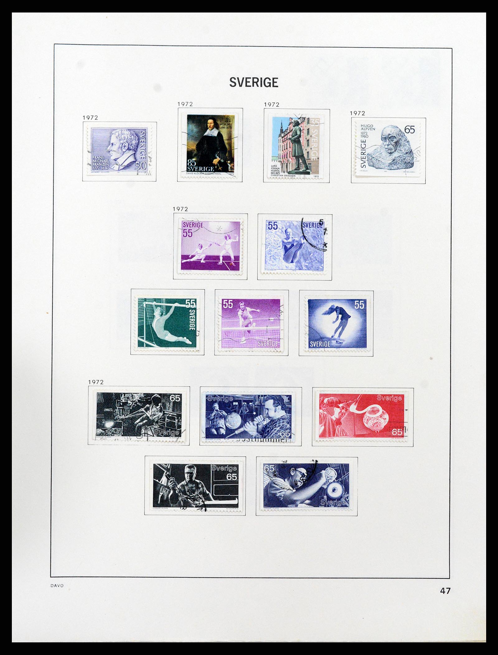 37414 081 - Postzegelverzameling 37414 Zweden 1855-1997.