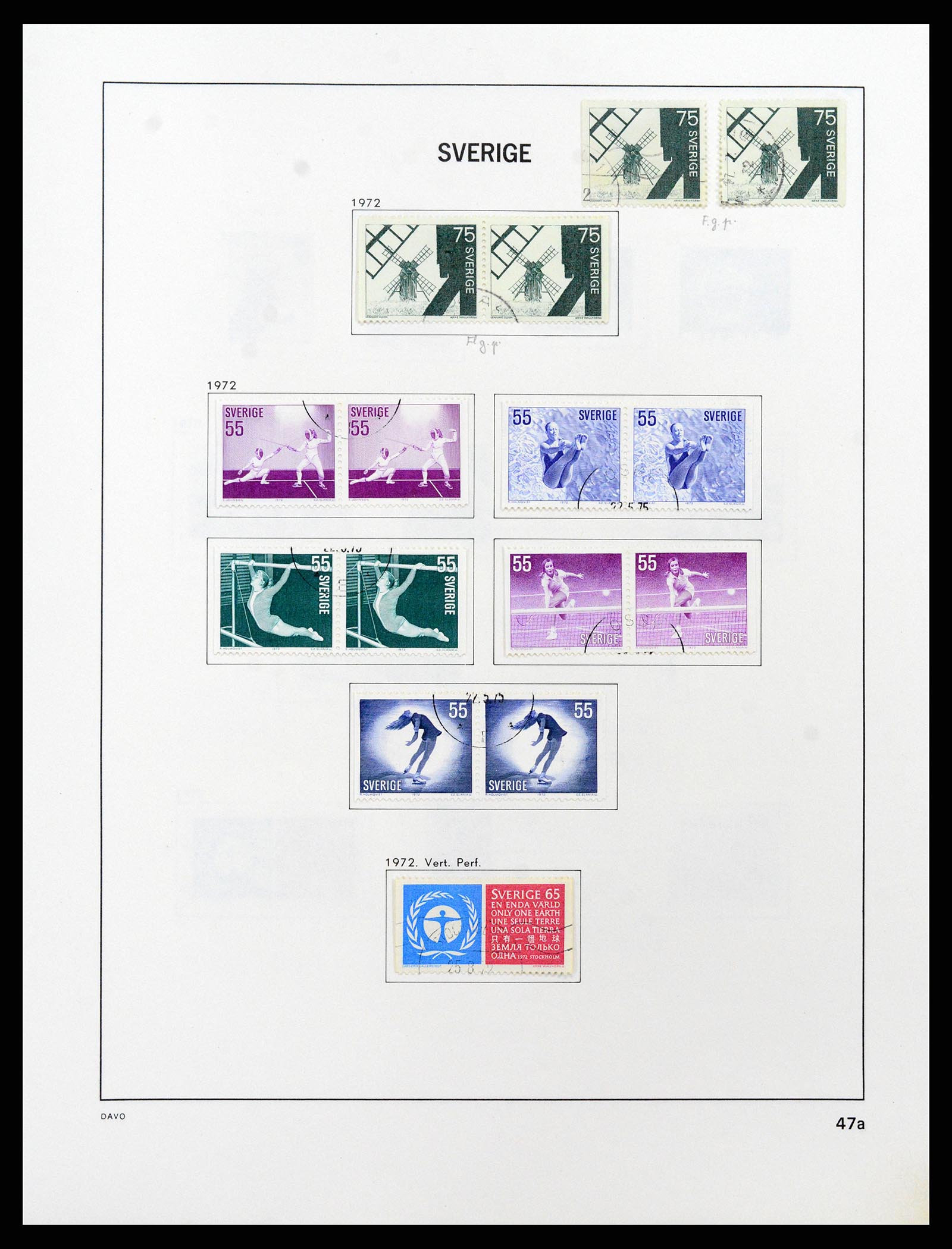 37414 082 - Postzegelverzameling 37414 Zweden 1855-1997.