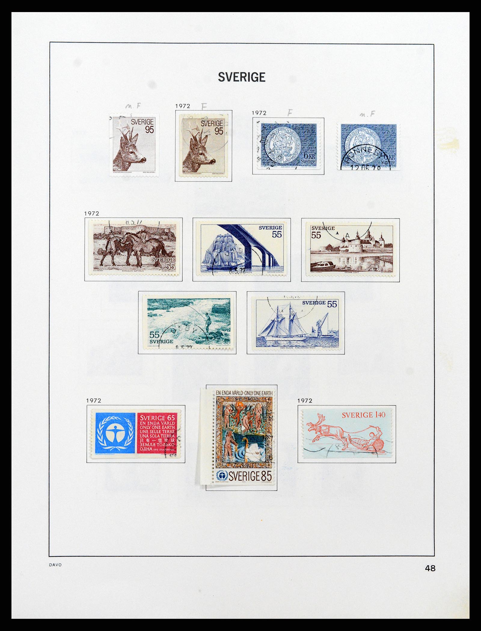 37414 083 - Postzegelverzameling 37414 Zweden 1855-1997.