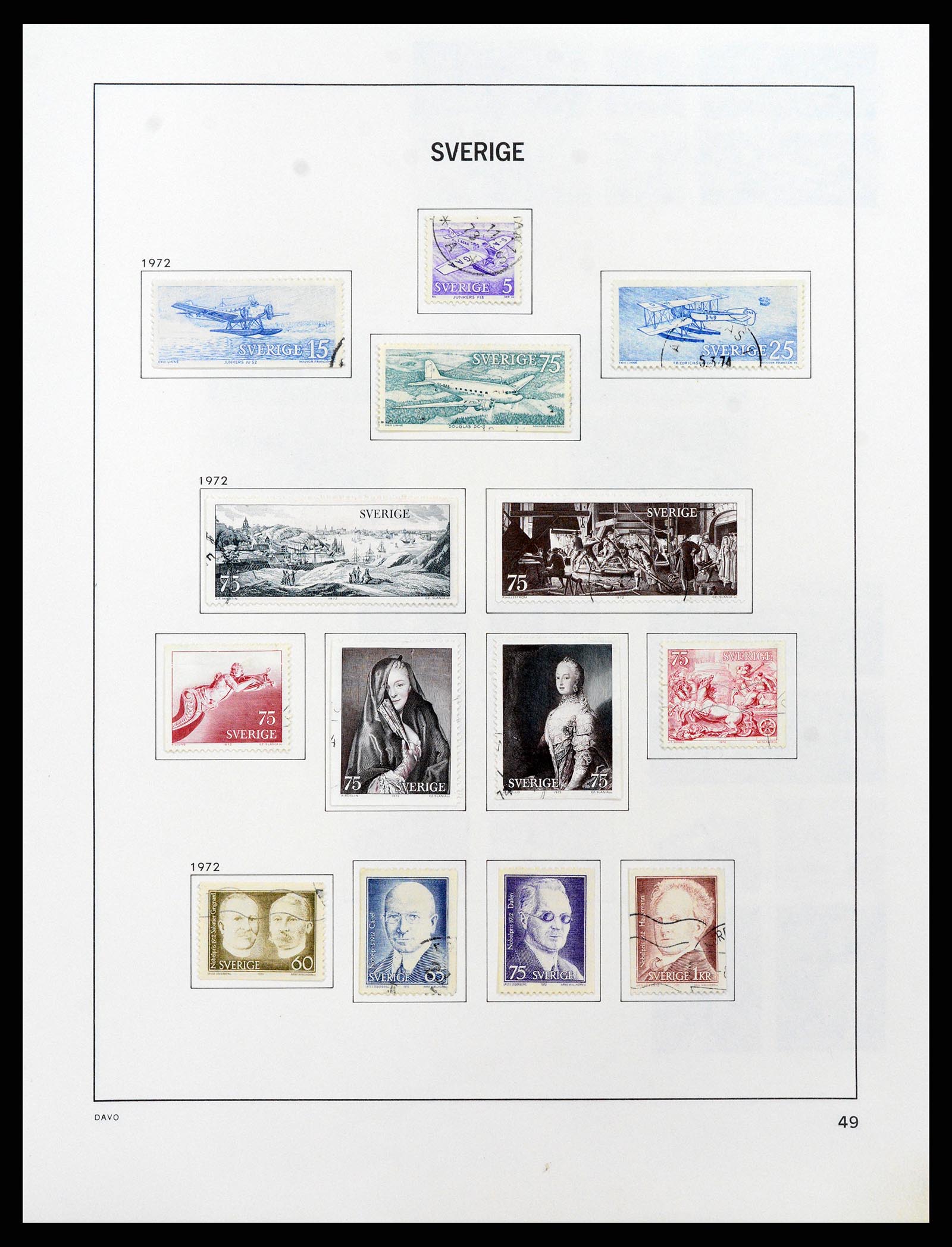 37414 084 - Postzegelverzameling 37414 Zweden 1855-1997.