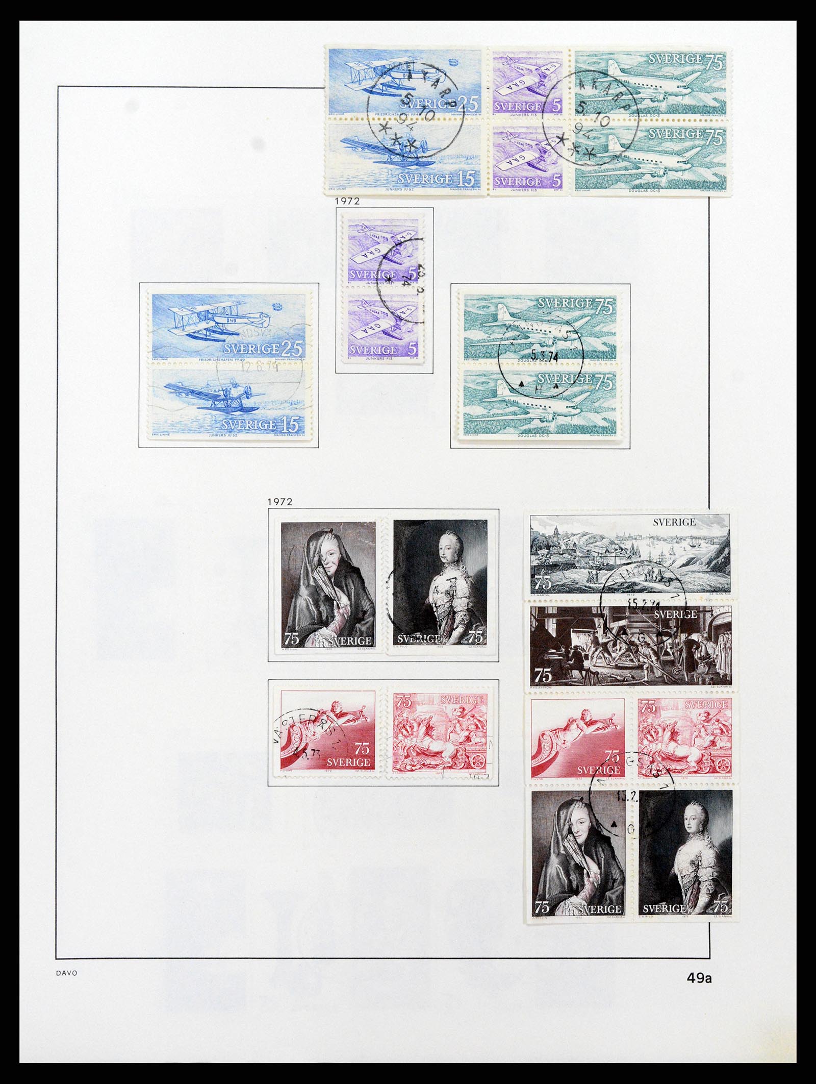 37414 085 - Postzegelverzameling 37414 Zweden 1855-1997.