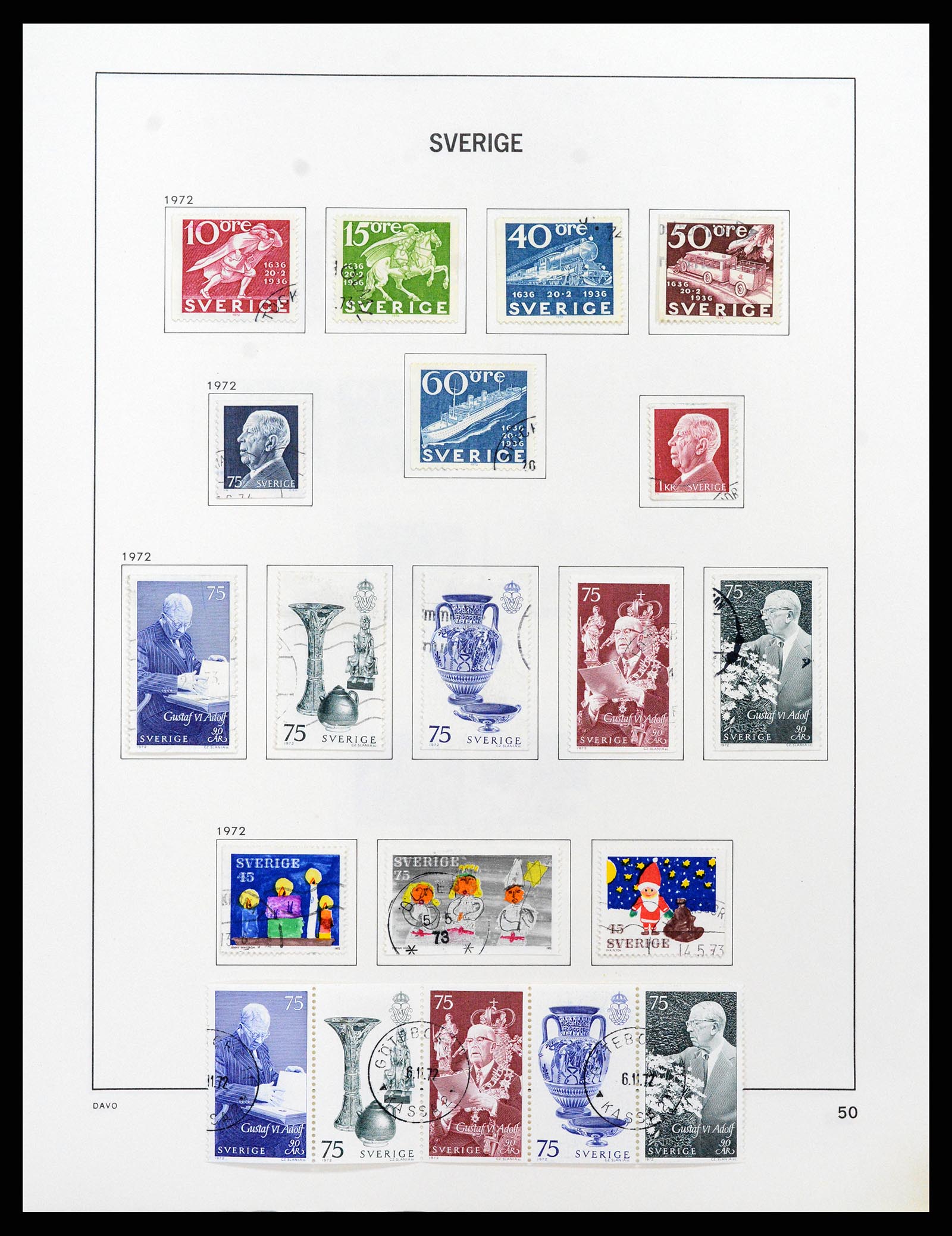37414 086 - Postzegelverzameling 37414 Zweden 1855-1997.
