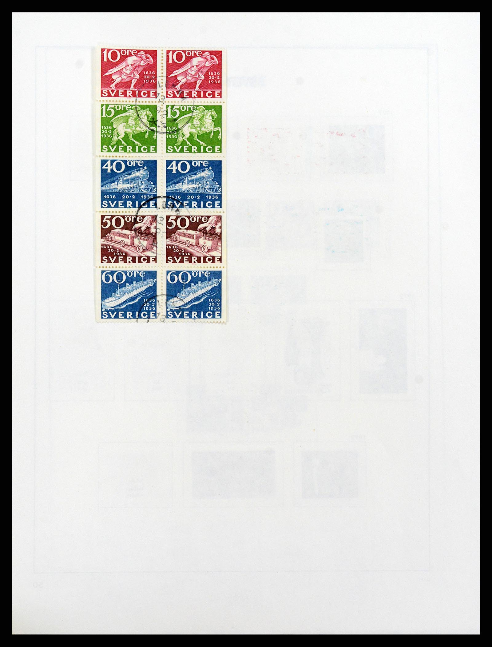 37414 087 - Postzegelverzameling 37414 Zweden 1855-1997.