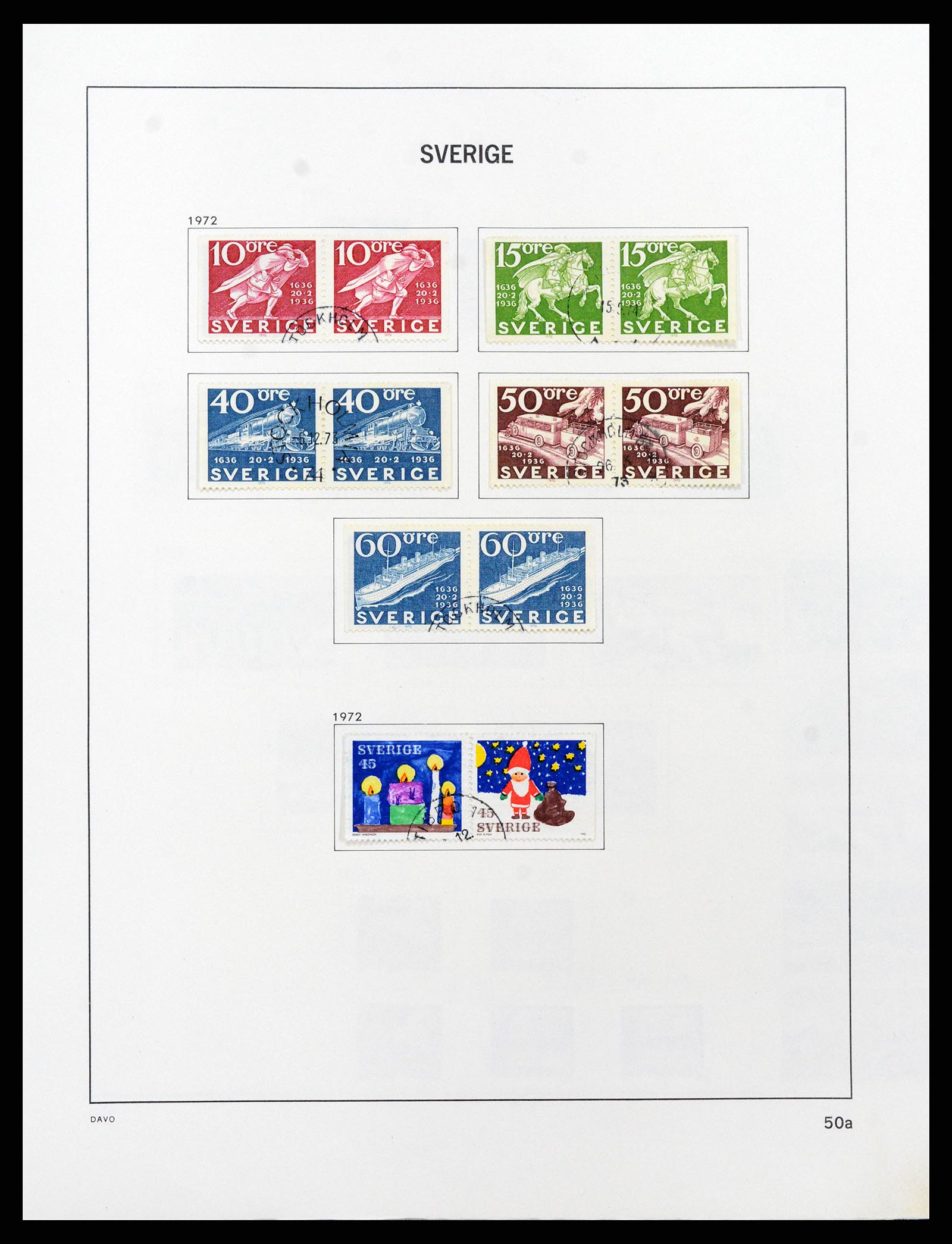 37414 088 - Postzegelverzameling 37414 Zweden 1855-1997.