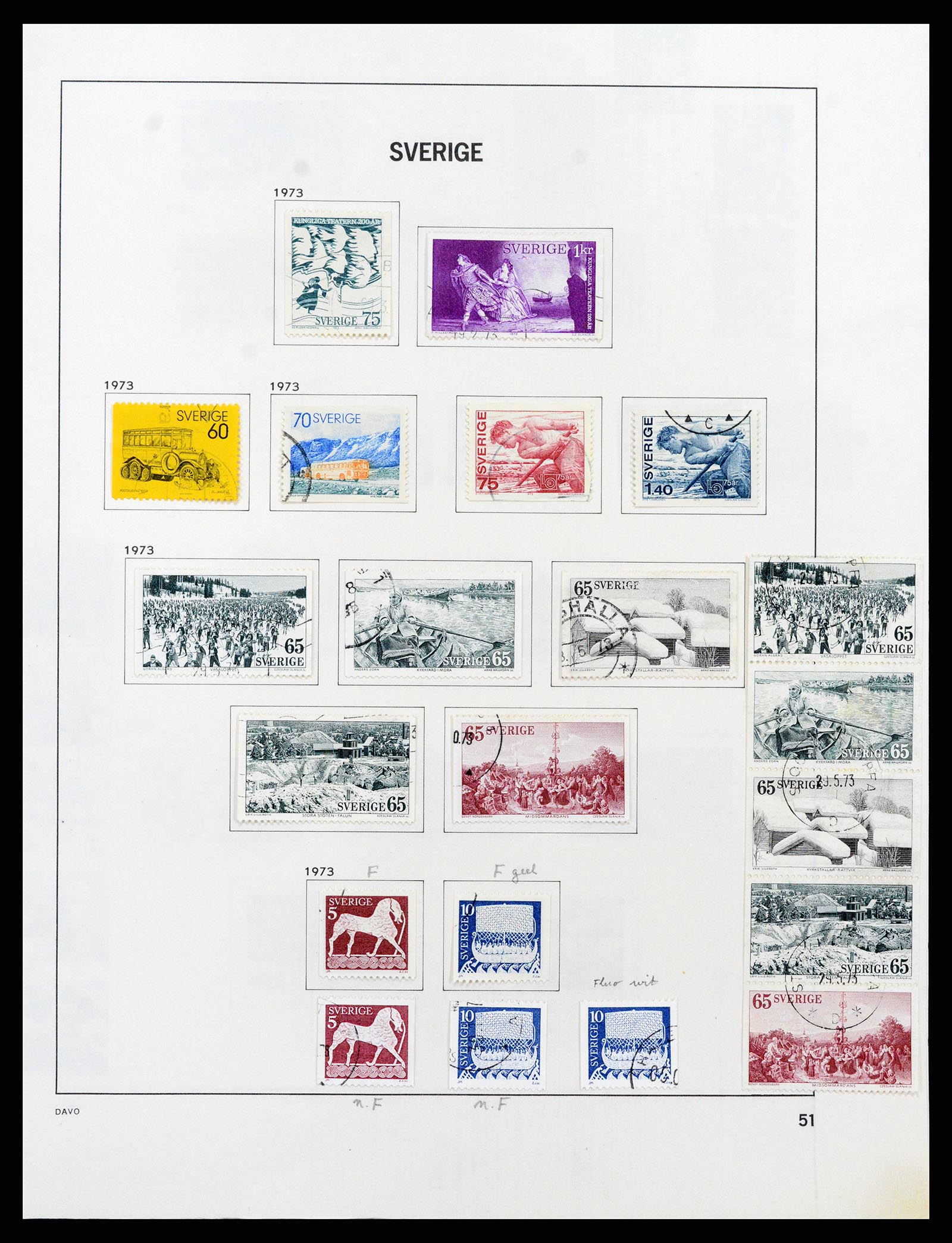 37414 089 - Postzegelverzameling 37414 Zweden 1855-1997.